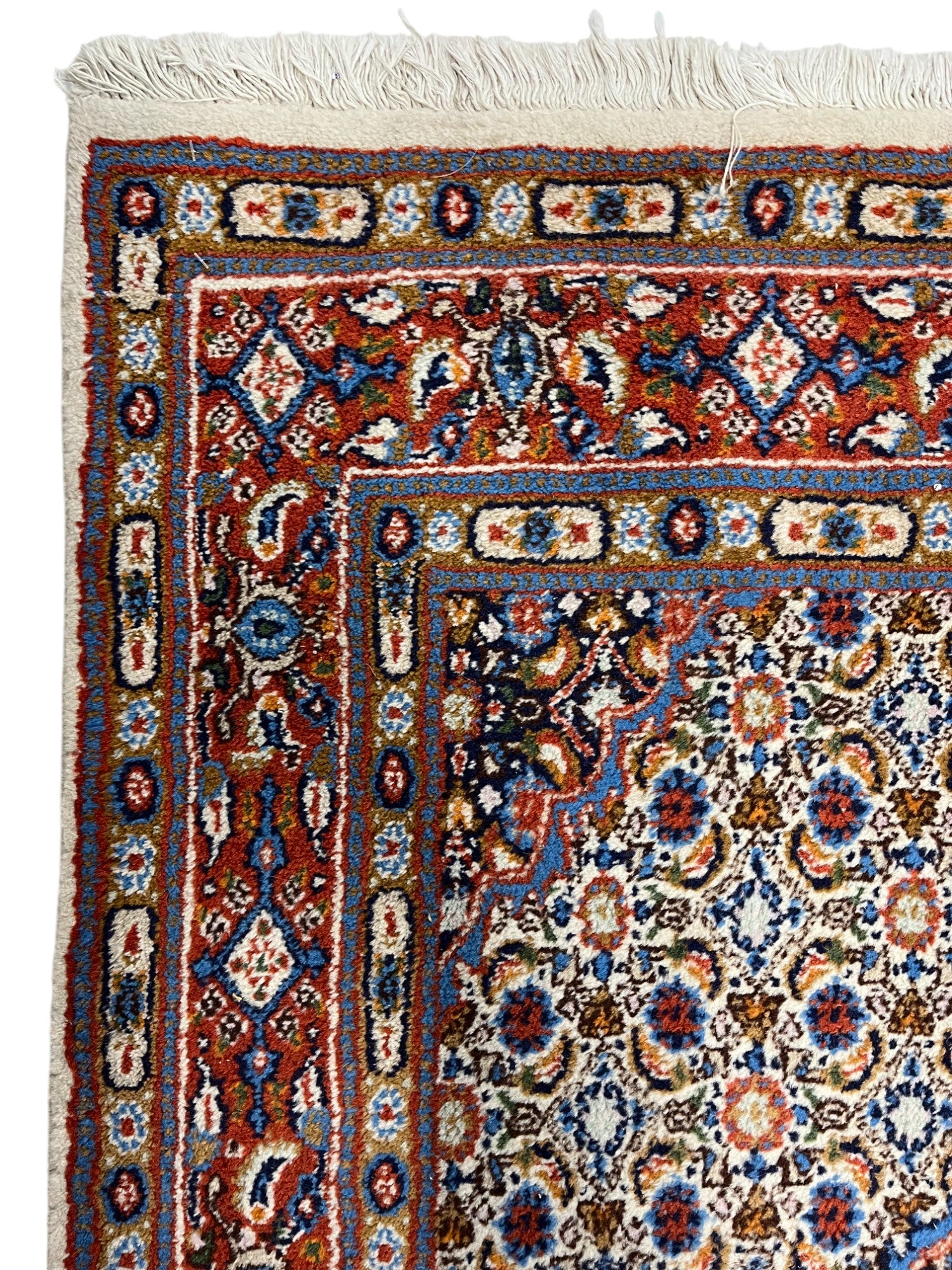 Moud Persian Vintage Hand Knotted Wool Rug - 150 x 100 cm