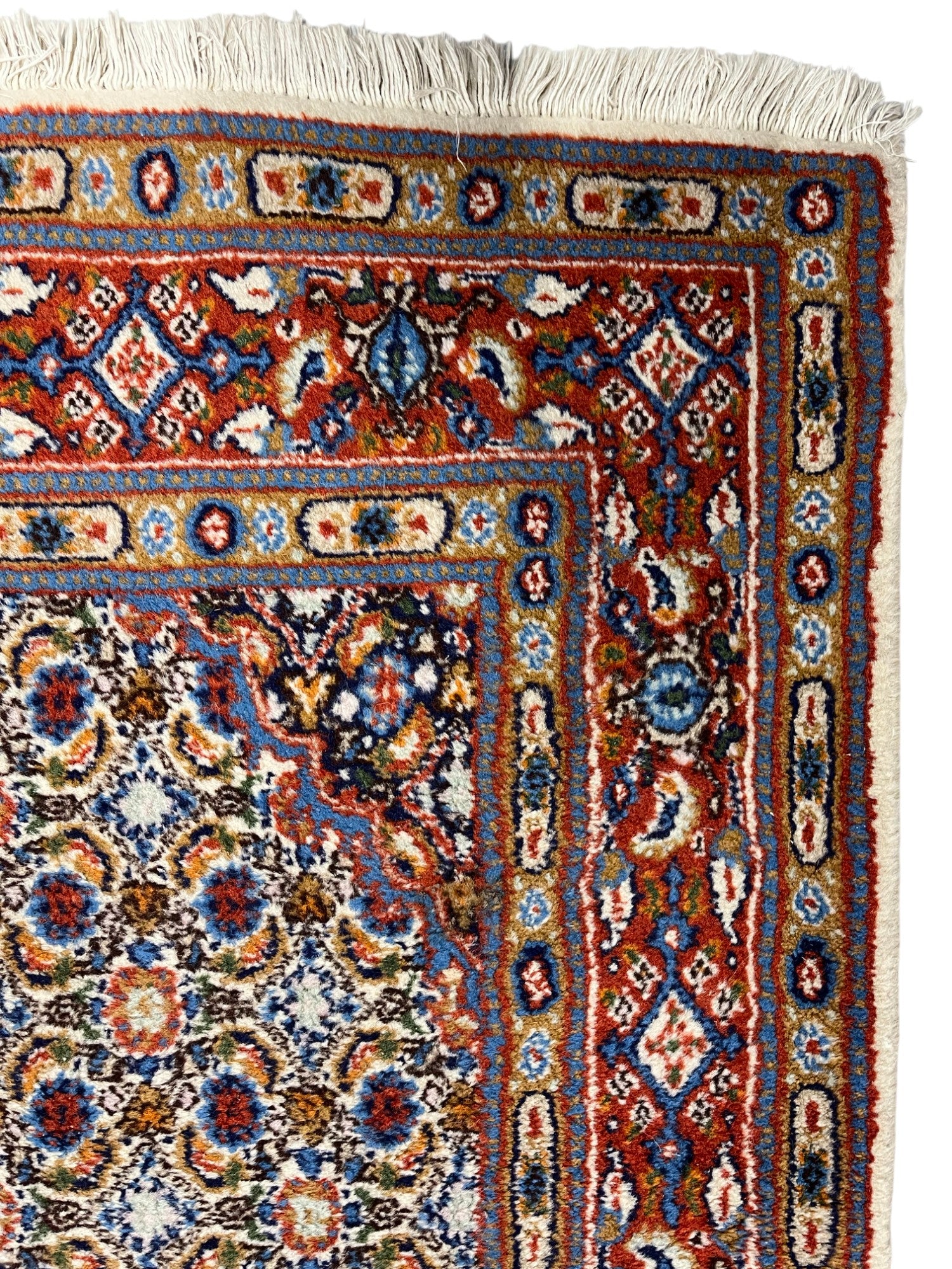 Moud Persian Vintage Hand Knotted Wool Rug - 150 x 100 cm