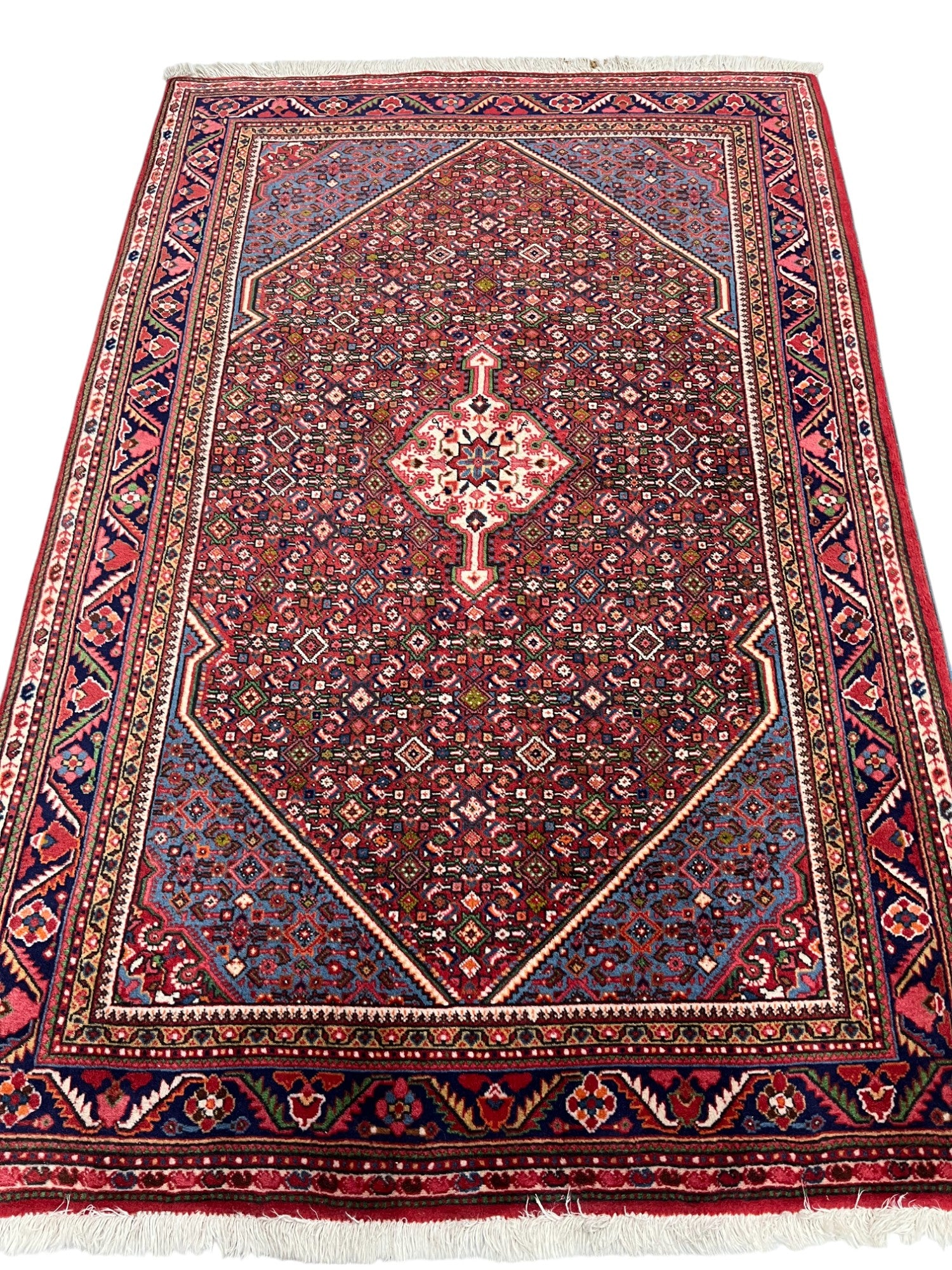 Bidjar Persian Vintage Hand Knotted Wool Rug - 160 x 105 cm