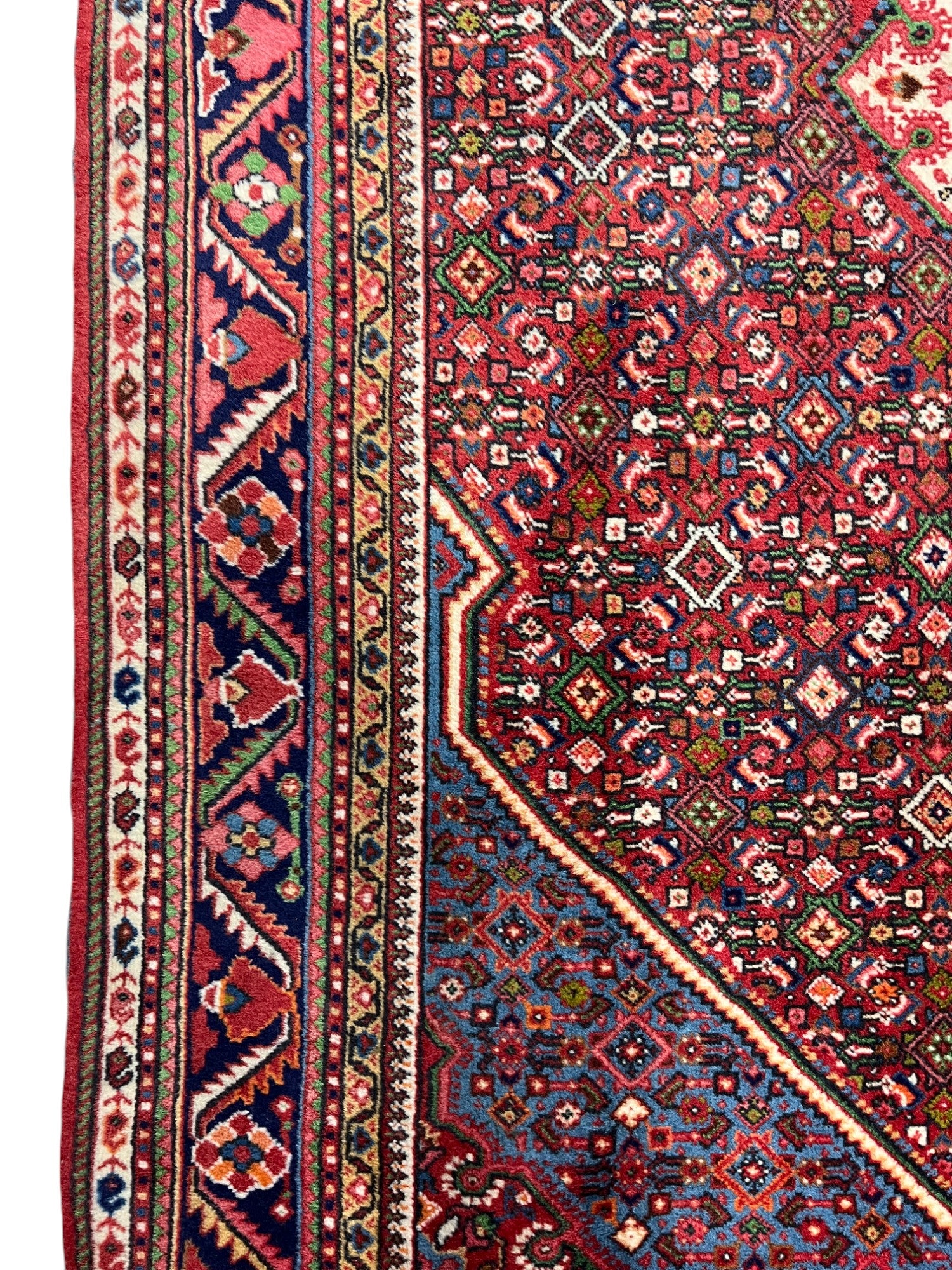 Bidjar Persian Vintage Hand Knotted Wool Rug - 160 x 105 cm