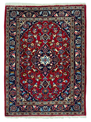 Kashan Persian Vintage Hand Knotted Wool Rug - 150 x 100 cm