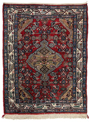 Hamadan Persian Vintage Hand Knotted Wool Rug - 150 x 105 cm