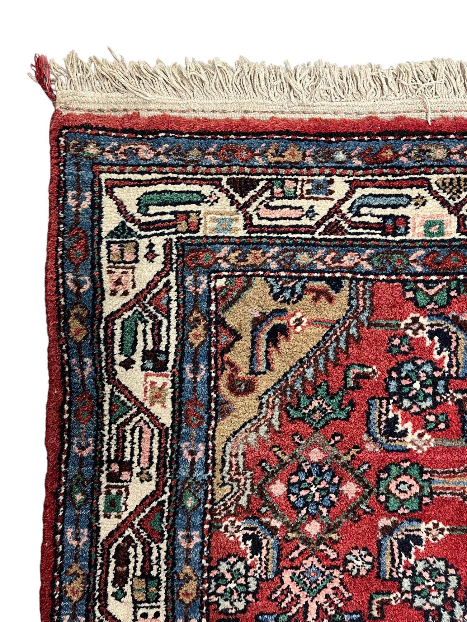 Hamadan Persian Vintage Hand Knotted Wool Rug - 150 x 105 cm