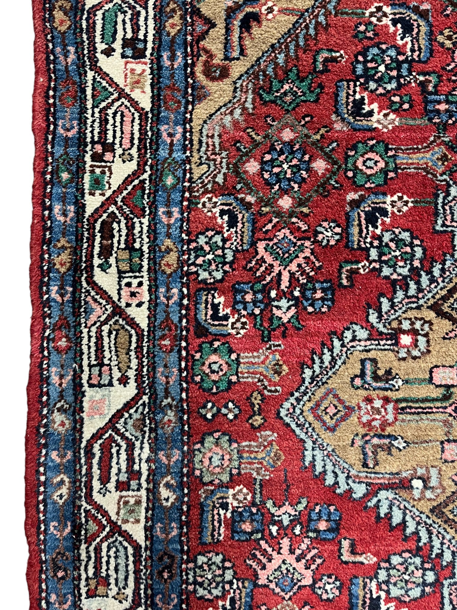 Hamadan Persian Vintage Hand Knotted Wool Rug - 150 x 105 cm