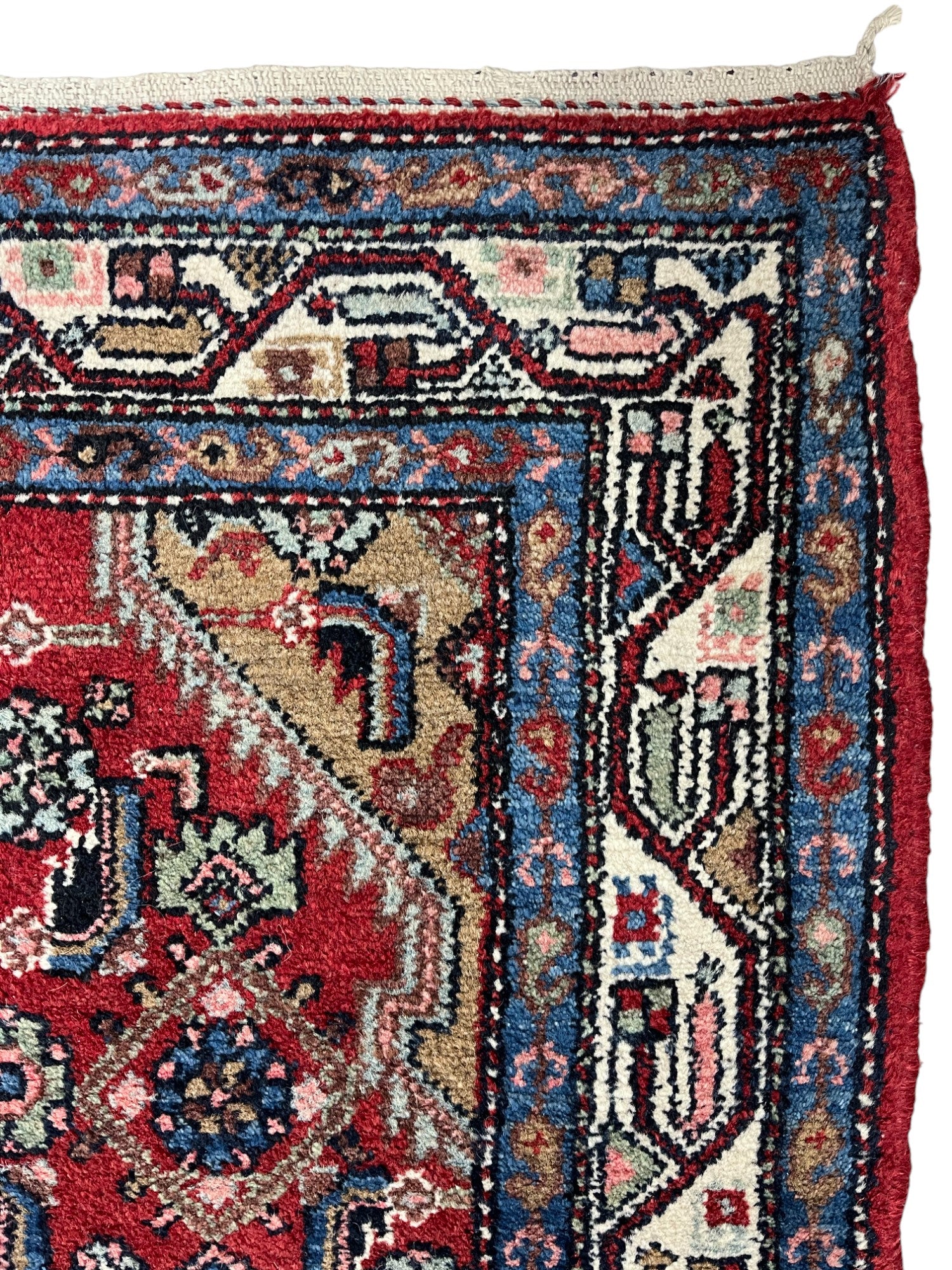 Hamadan Persian Vintage Hand Knotted Wool Rug - 150 x 105 cm