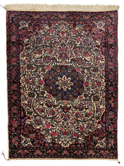 Saruk Persian Vintage Hand Knotted Wool Rug - 150 x 105 cm