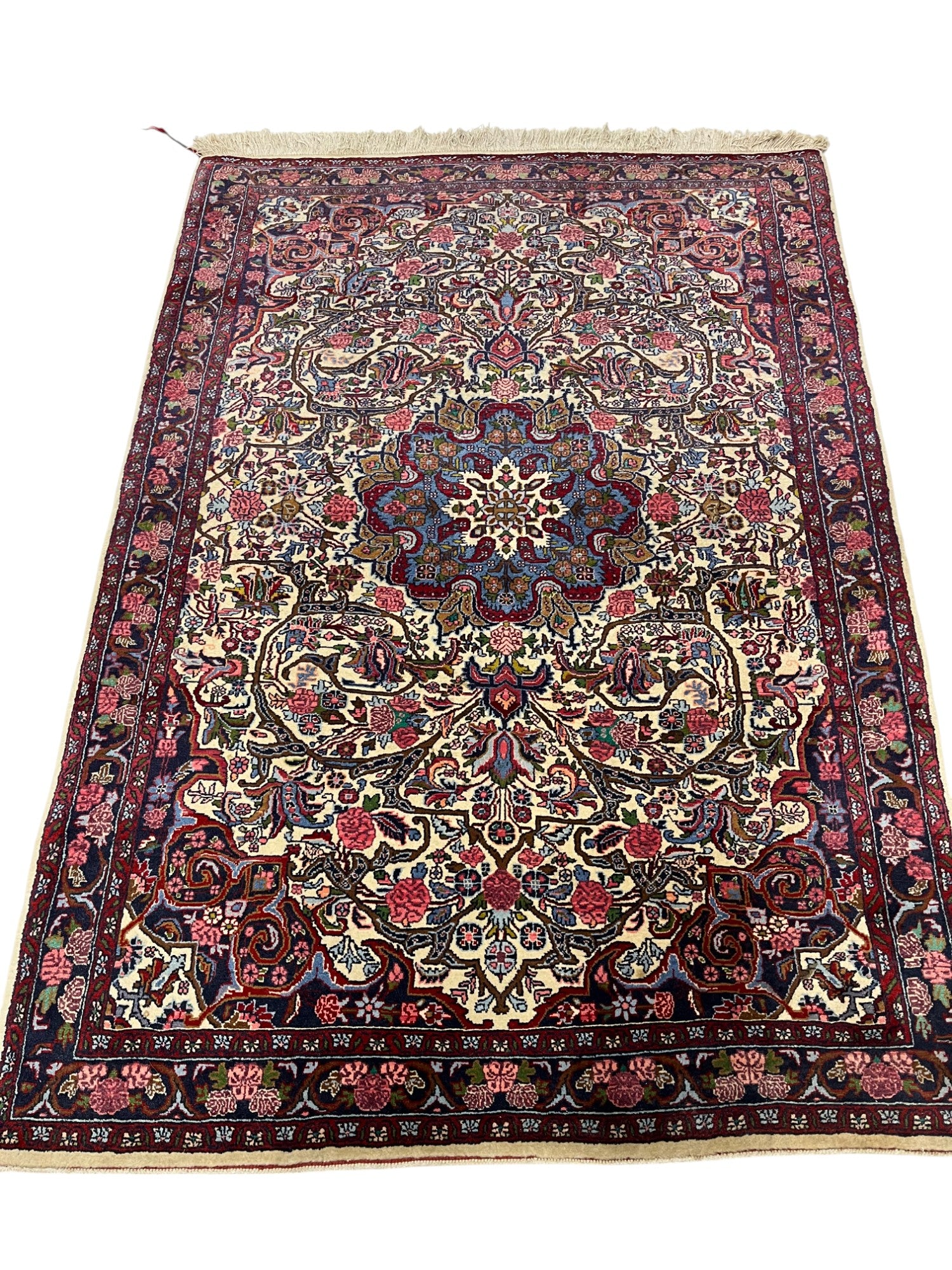 Saruk Persian Vintage Hand Knotted Wool Rug - 150 x 105 cm