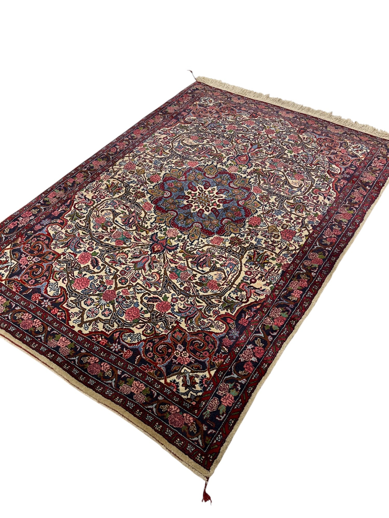 Saruk Persian Vintage Hand Knotted Wool Rug - 150 x 105 cm