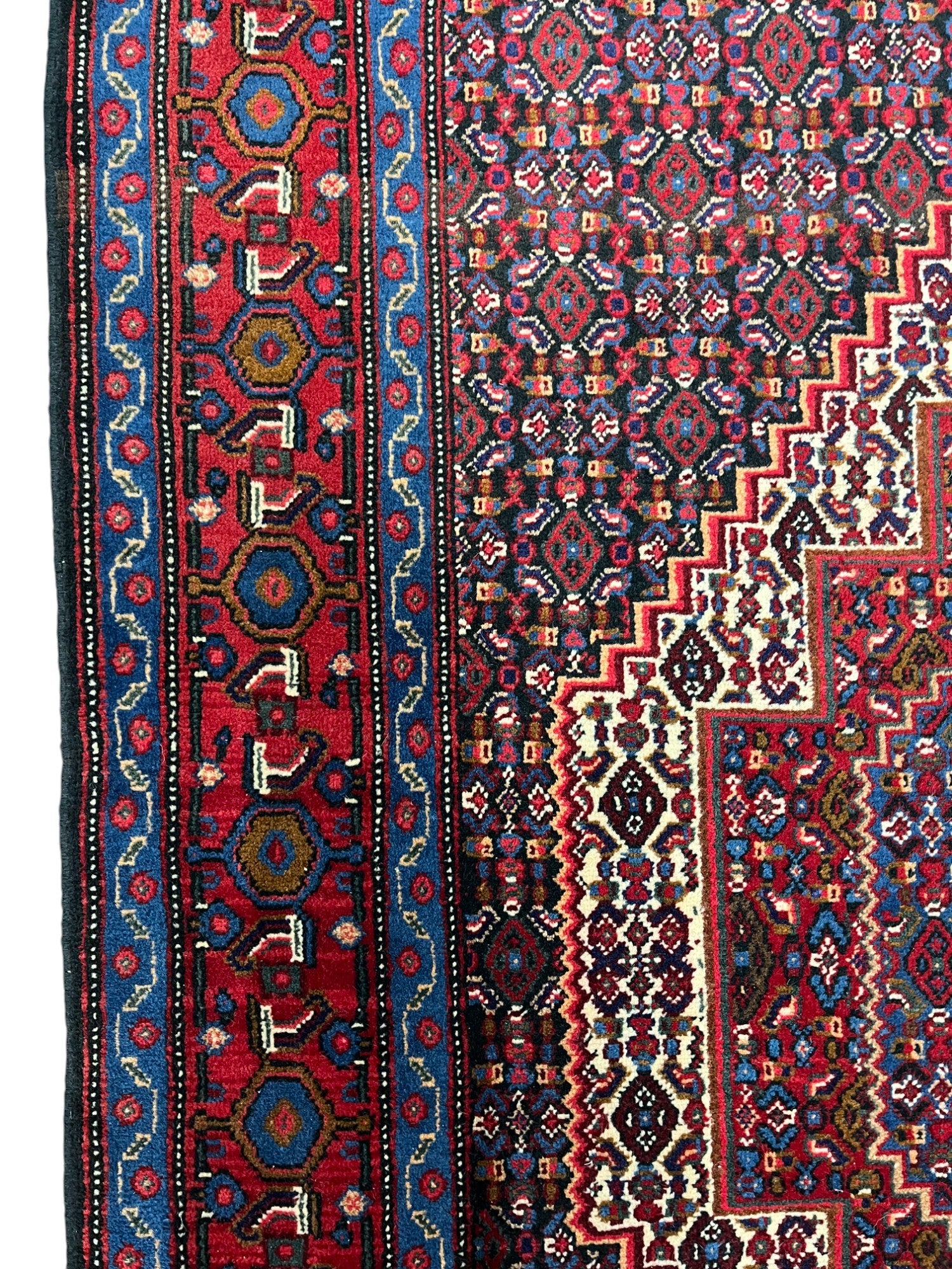 Senneh Persian Vintage Hand Knotted Wool Rug - 160 x 120 cm