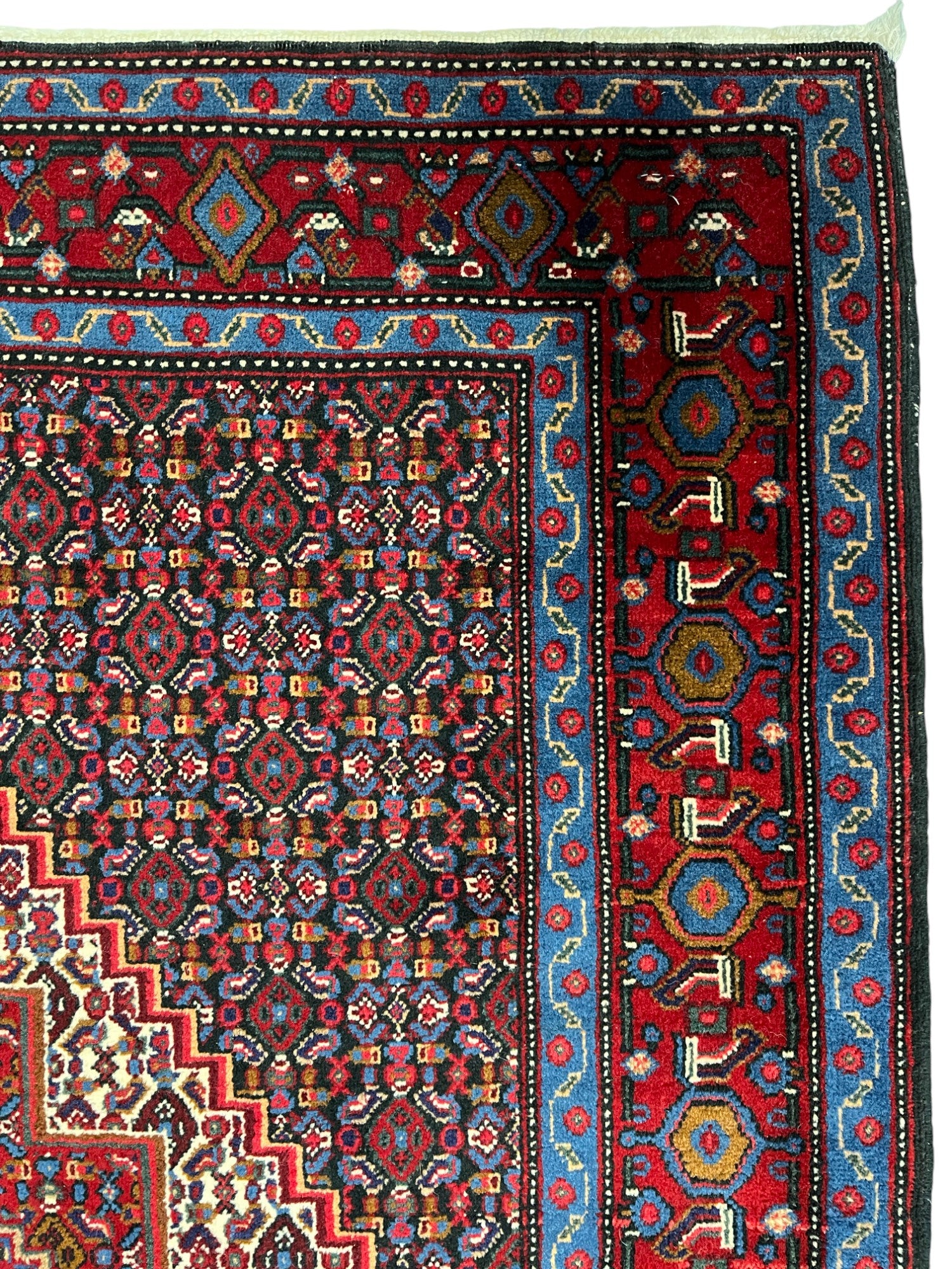 Senneh Persian Vintage Hand Knotted Wool Rug - 160 x 120 cm