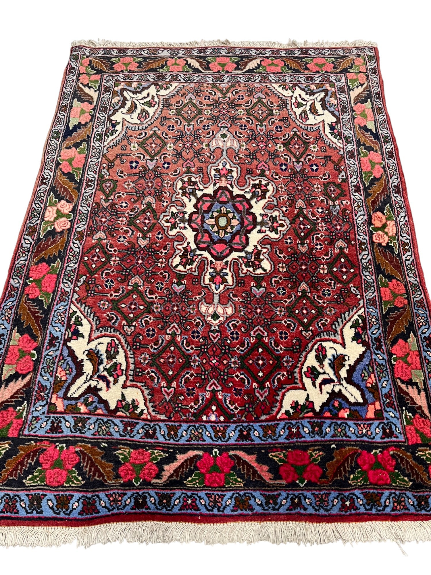 Bidjar Persian Vintage Hand Knotted Wool Rug - 140 x 100 cm