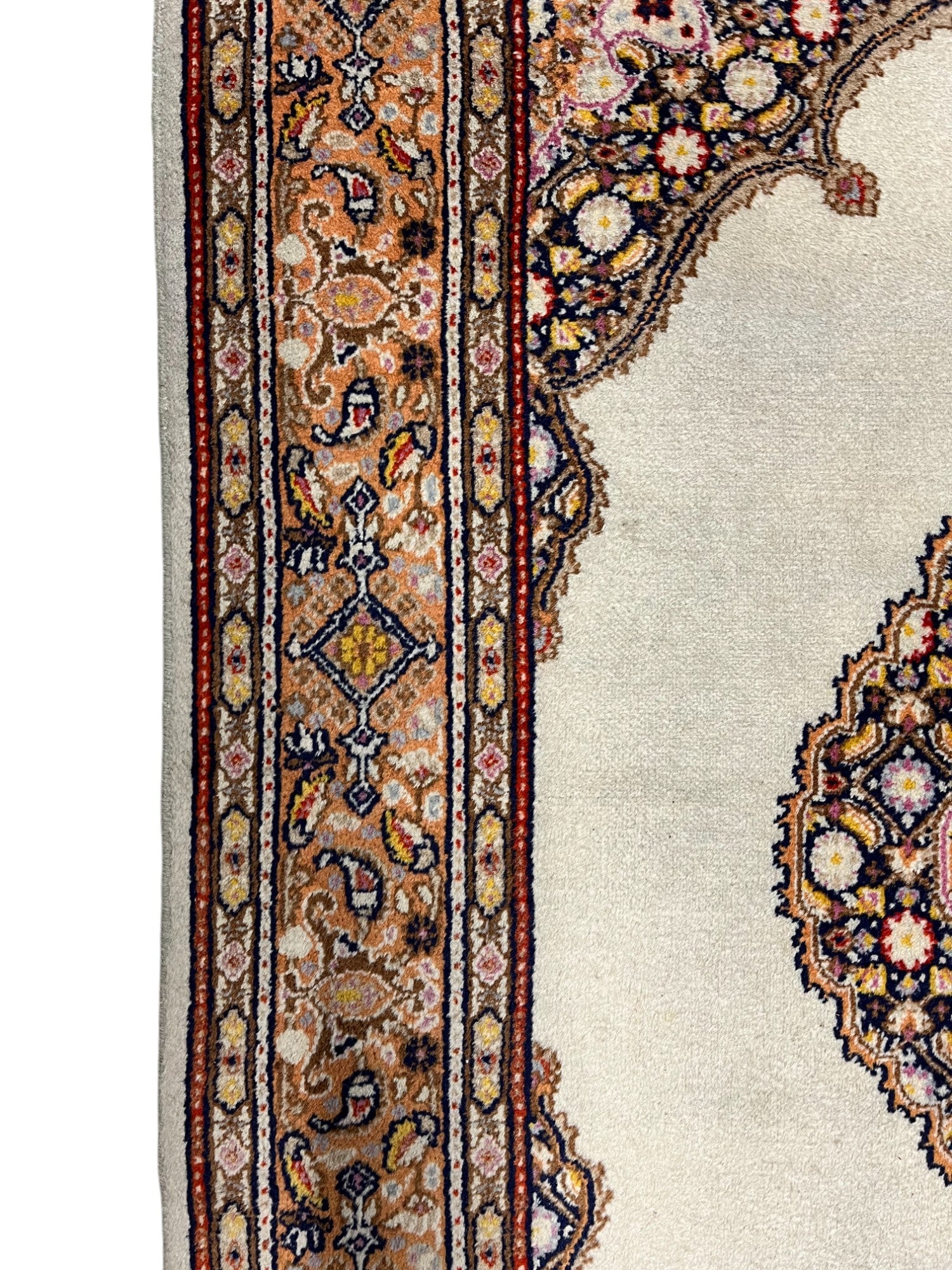 Moud Persian Vintage Hand Knotted Wool Rug - 155 x 100 cm