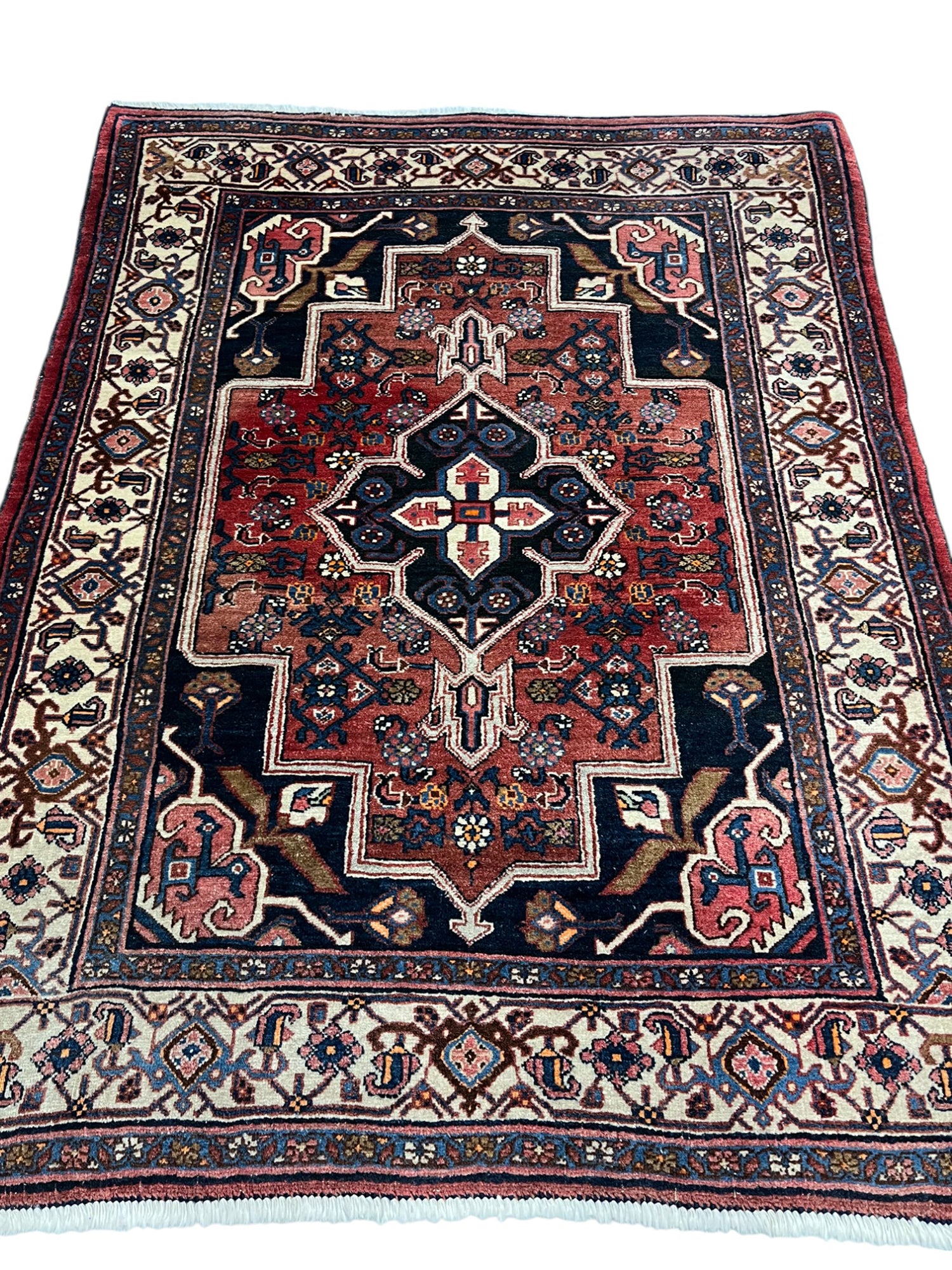 Bidjar Persian Vintage Hand Knotted Wool Rug - 150 x 105 cm