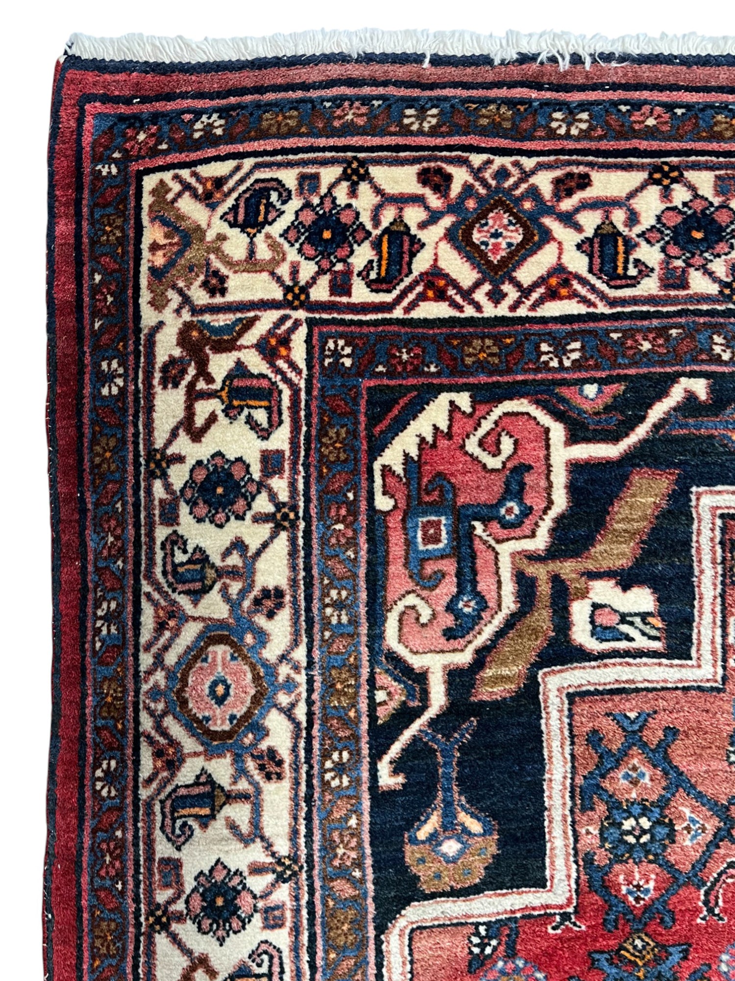 Bidjar Persian Vintage Hand Knotted Wool Rug - 150 x 105 cm