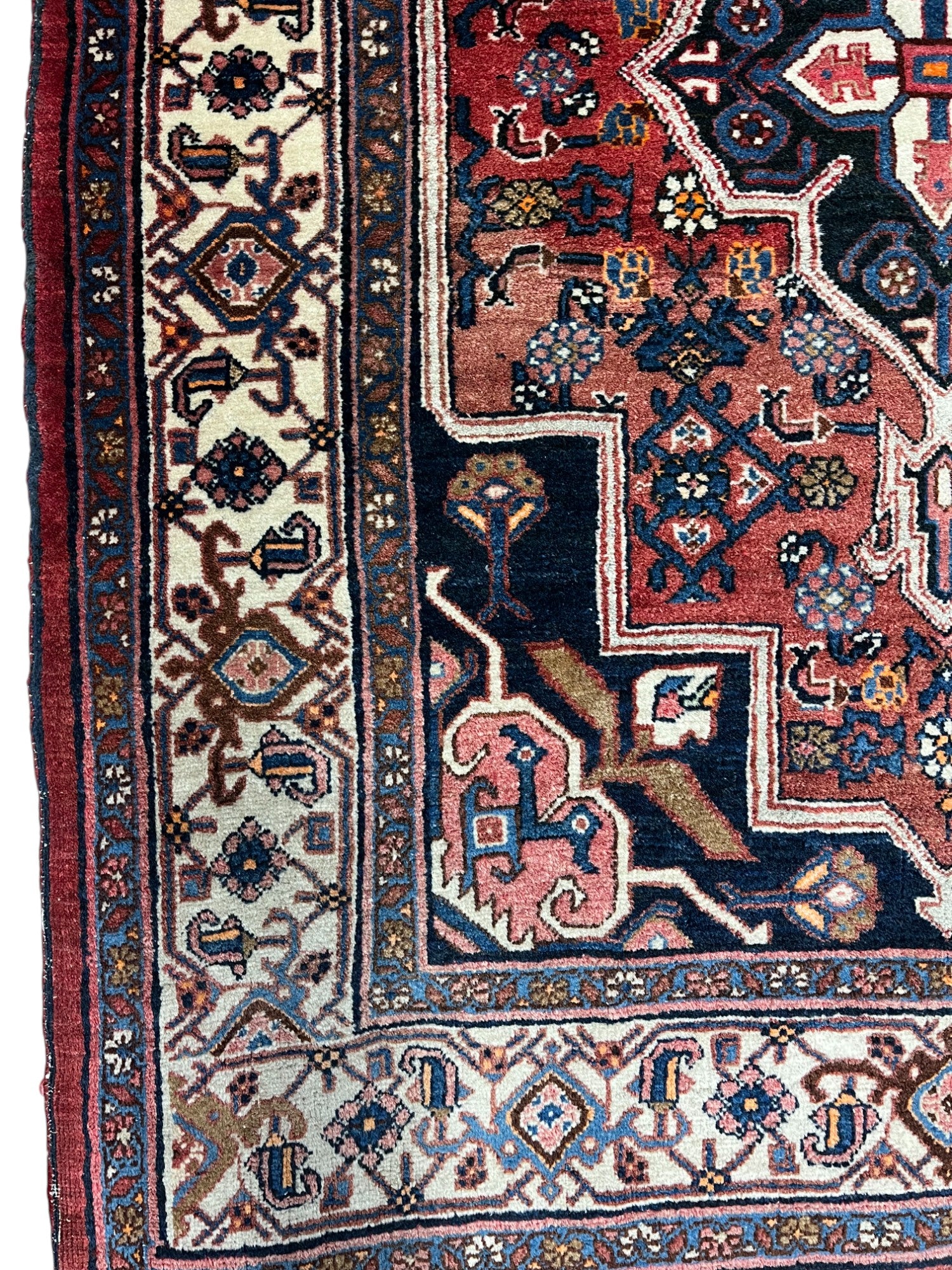 Bidjar Persian Vintage Hand Knotted Wool Rug - 150 x 105 cm