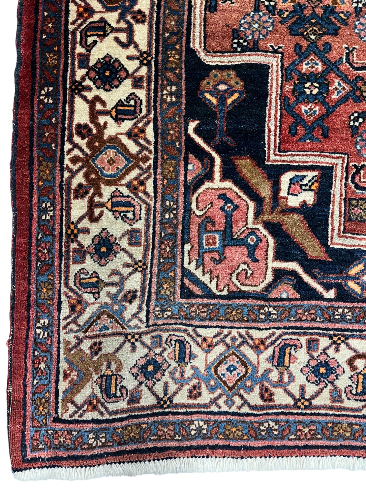 Bidjar Persian Vintage Hand Knotted Wool Rug - 150 x 105 cm