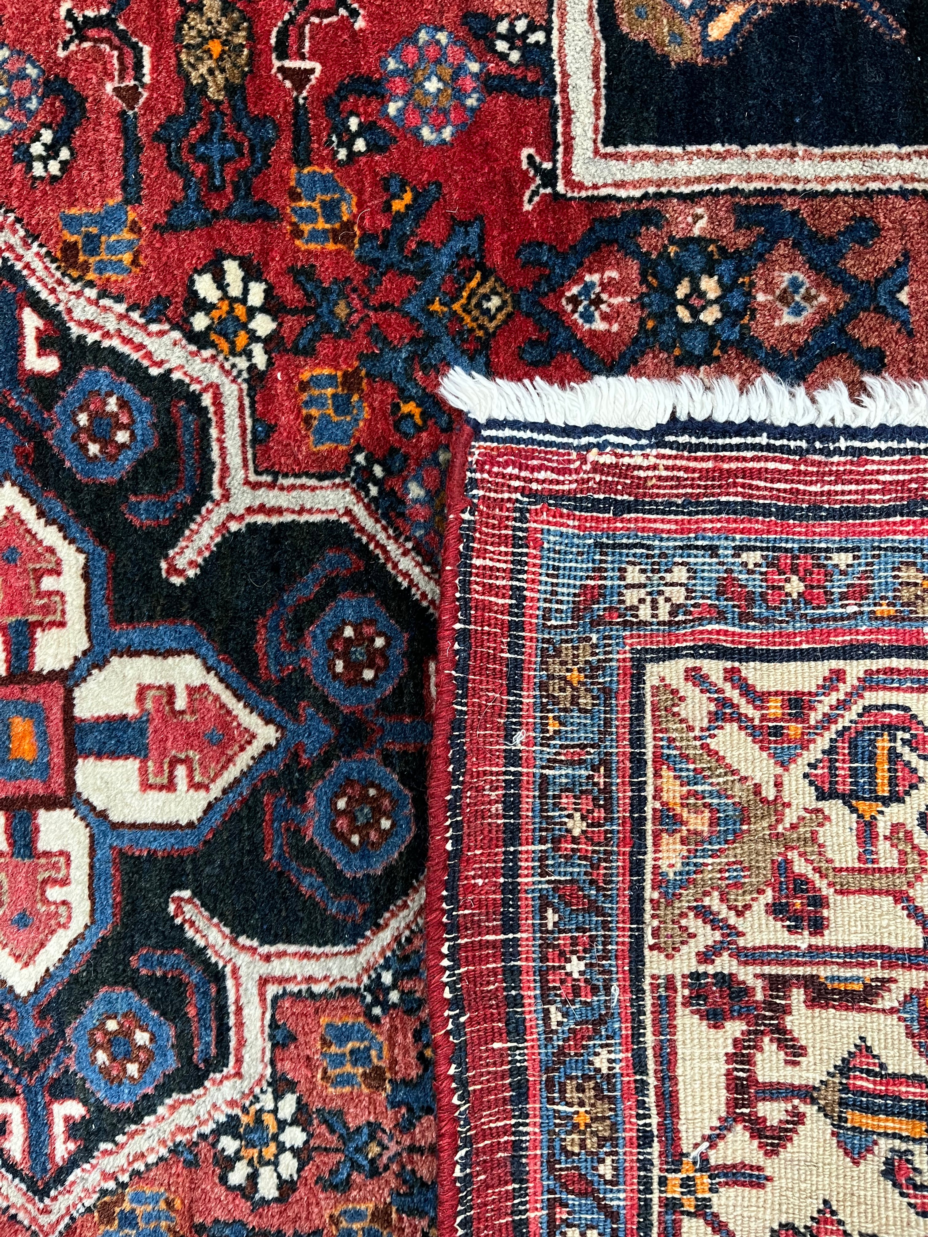 Bidjar Persian Vintage Hand Knotted Wool Rug - 150 x 105 cm