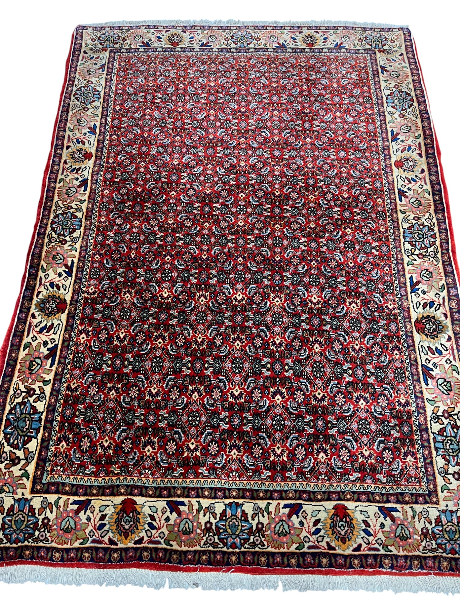 Bidjar Persian Vintage Hand Knotted Wool Rug - 195 x 115 cm