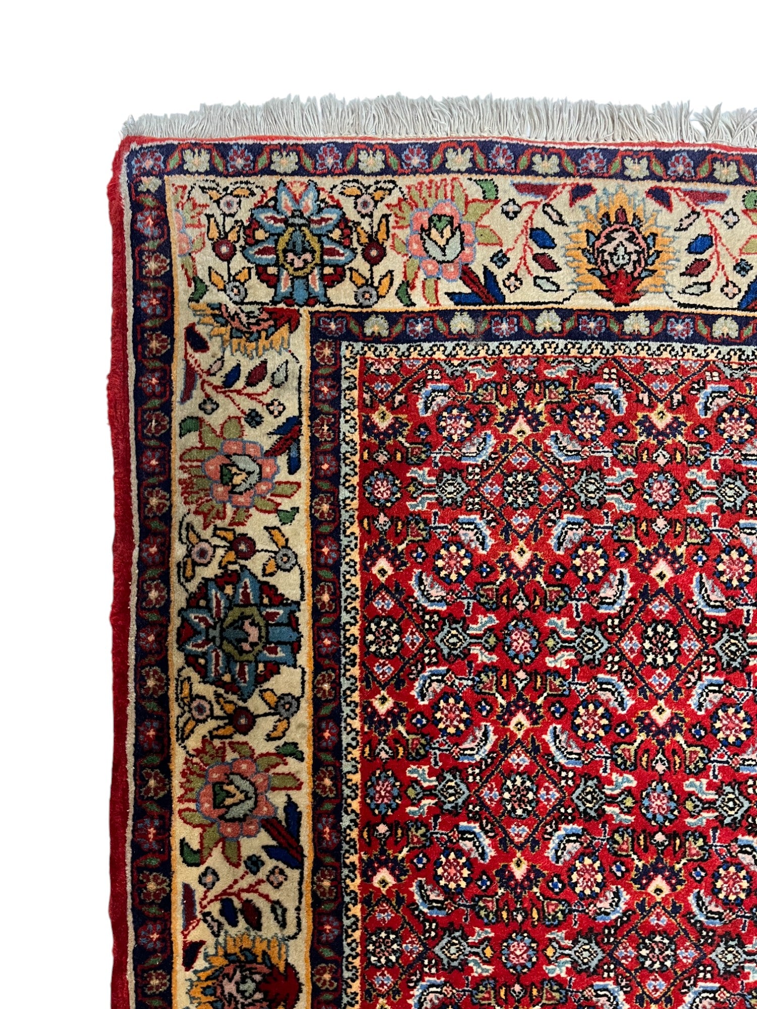 Bidjar Persian Vintage Hand Knotted Wool Rug - 195 x 115 cm