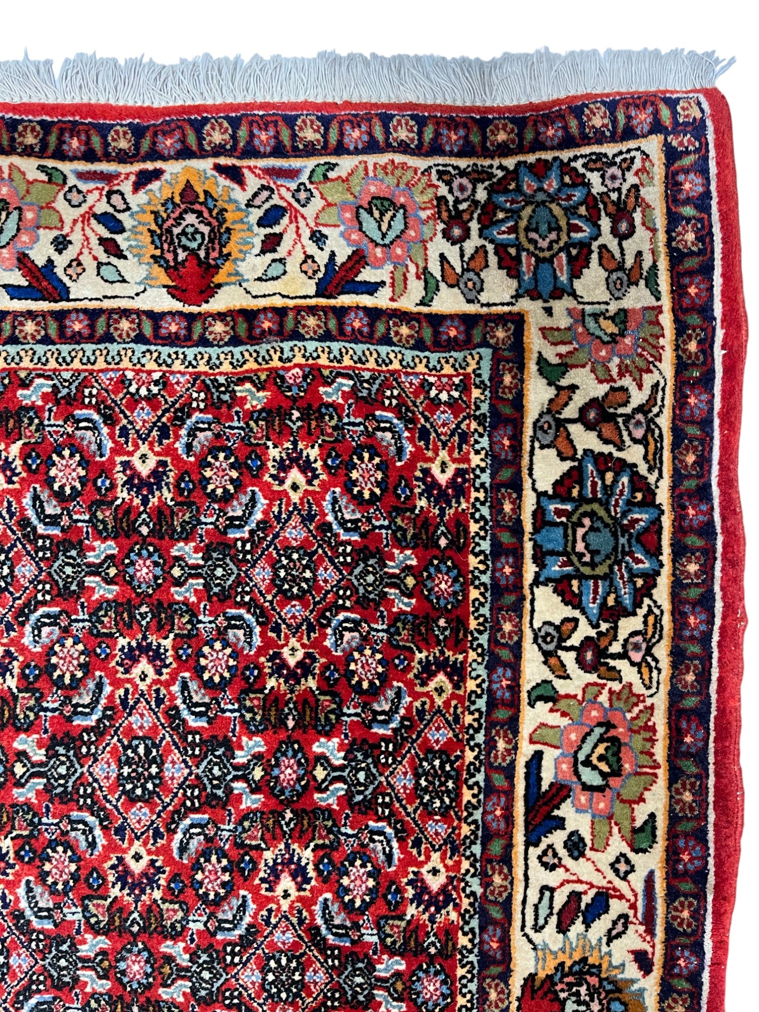 Bidjar Persian Vintage Hand Knotted Wool Rug - 195 x 115 cm