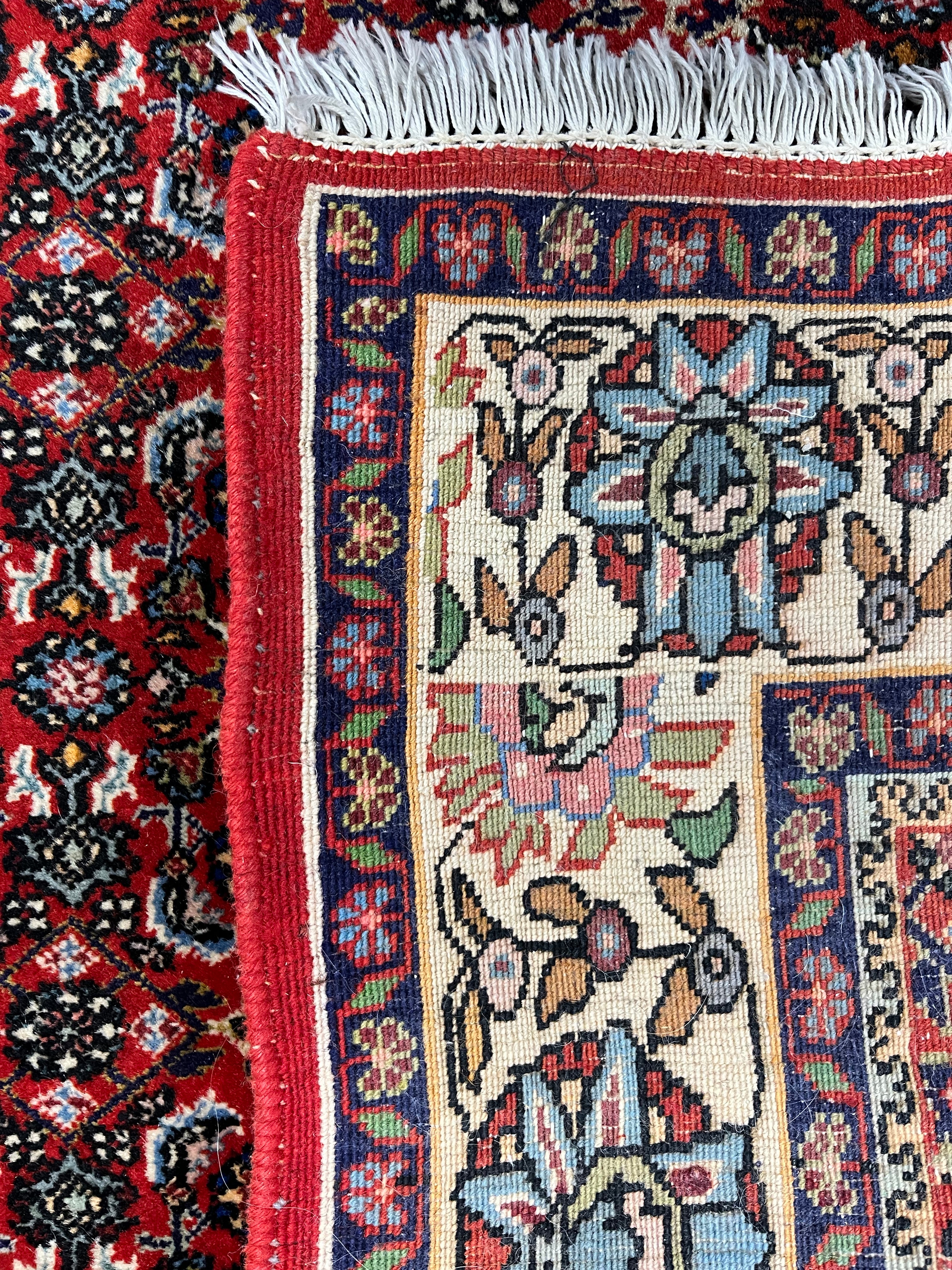 Bidjar Persian Vintage Hand Knotted Wool Rug - 195 x 115 cm