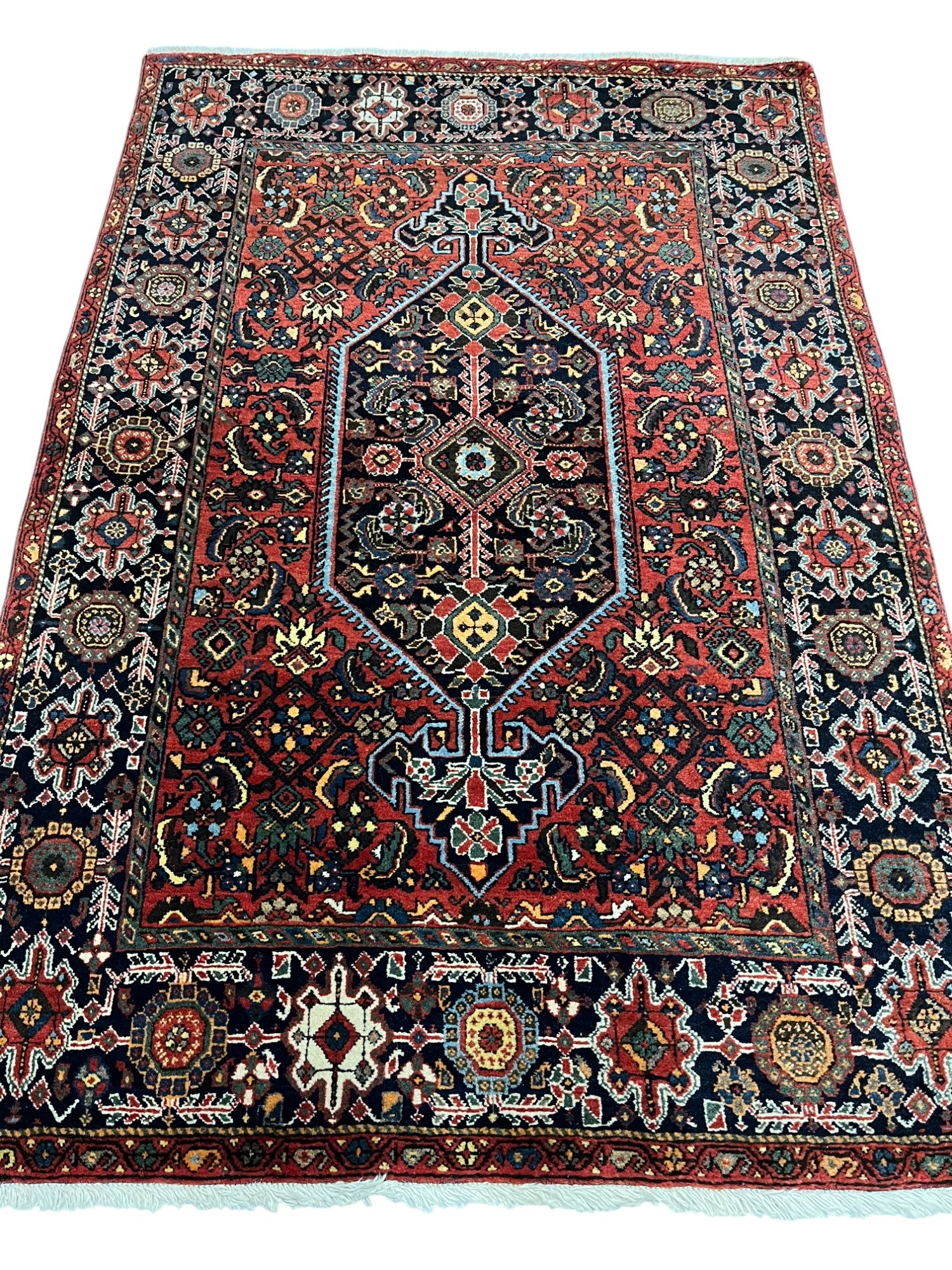 Bidjar Persian Vintage Hand Knotted Wool Rug - 150 x 100 cm