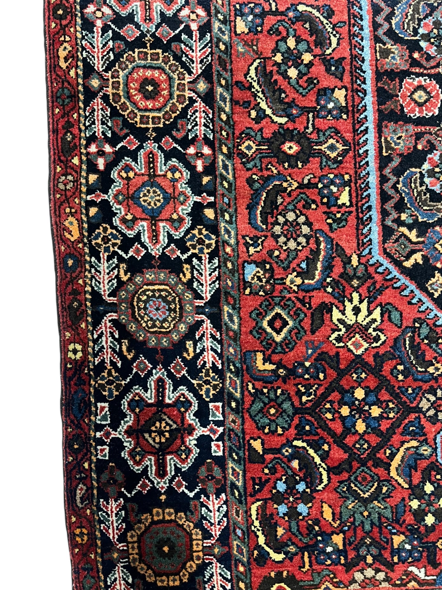 Bidjar Persian Vintage Hand Knotted Wool Rug - 150 x 100 cm