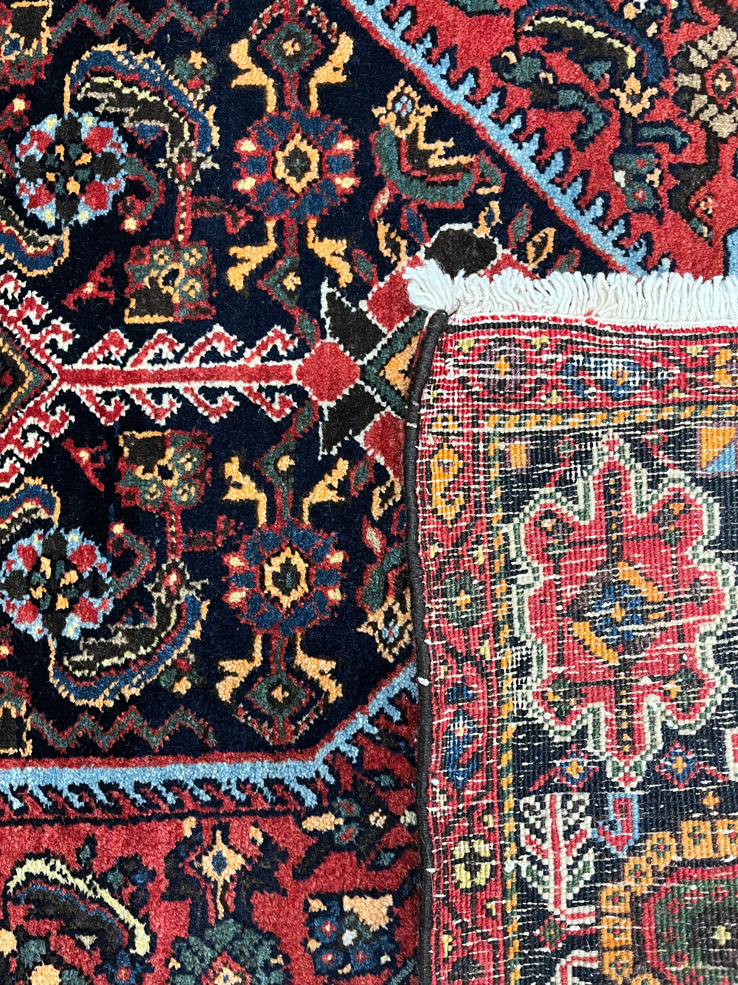 Bidjar Persian Vintage Hand Knotted Wool Rug - 150 x 100 cm