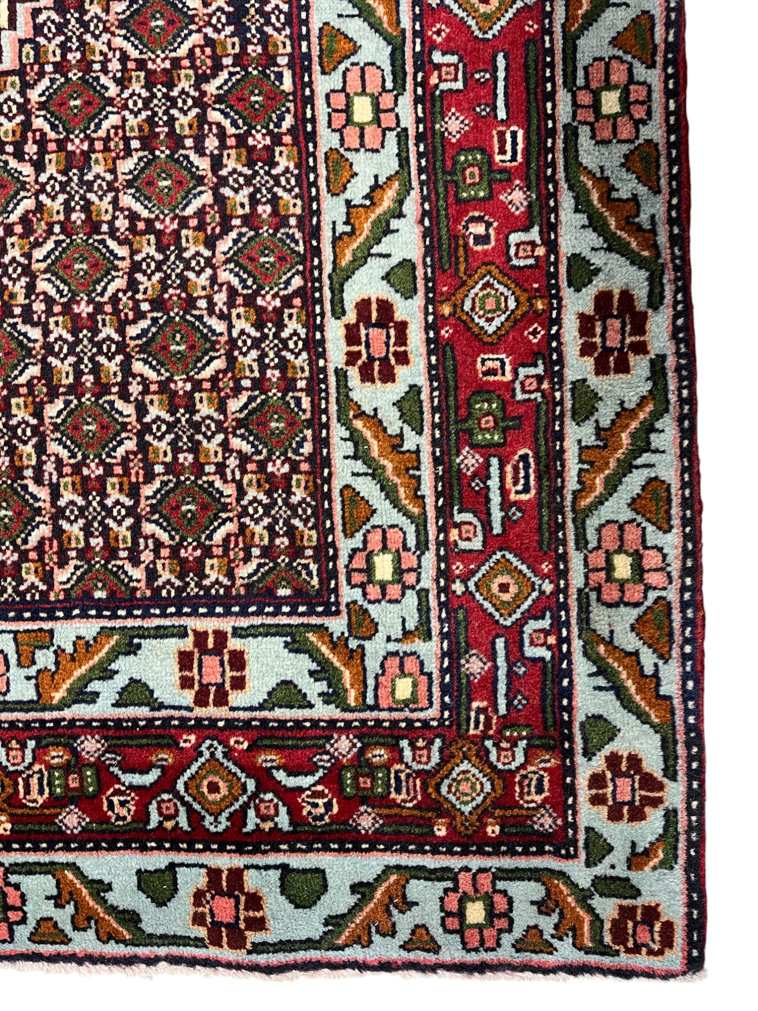 Senneh Persian Vintage Hand Knotted Wool Rug - 150 x 130 cm