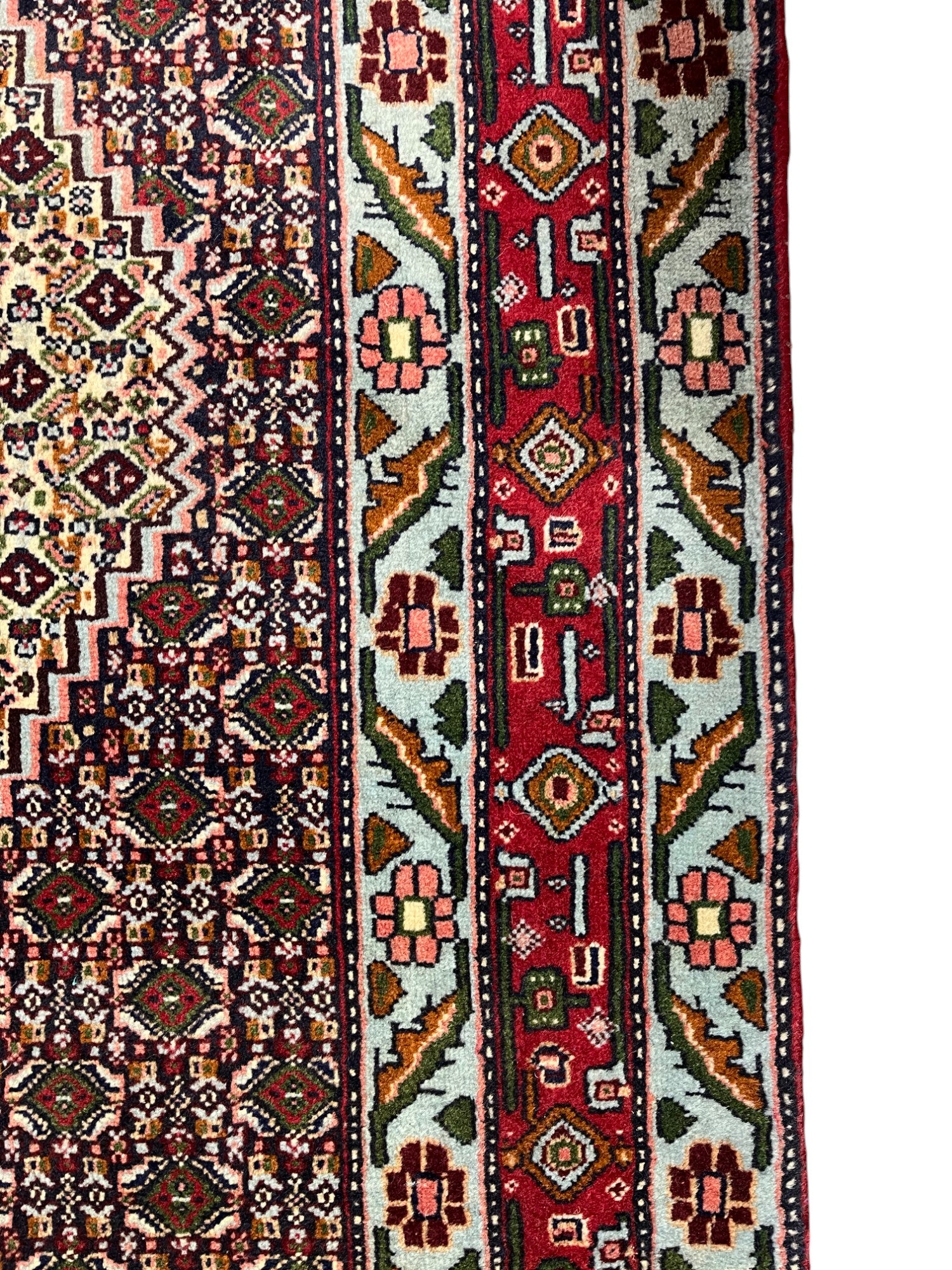 Senneh Persian Vintage Hand Knotted Wool Rug - 150 x 130 cm