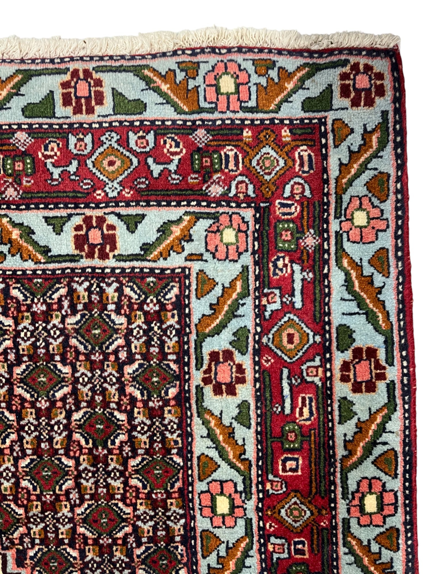 Senneh Persian Vintage Hand Knotted Wool Rug - 150 x 130 cm