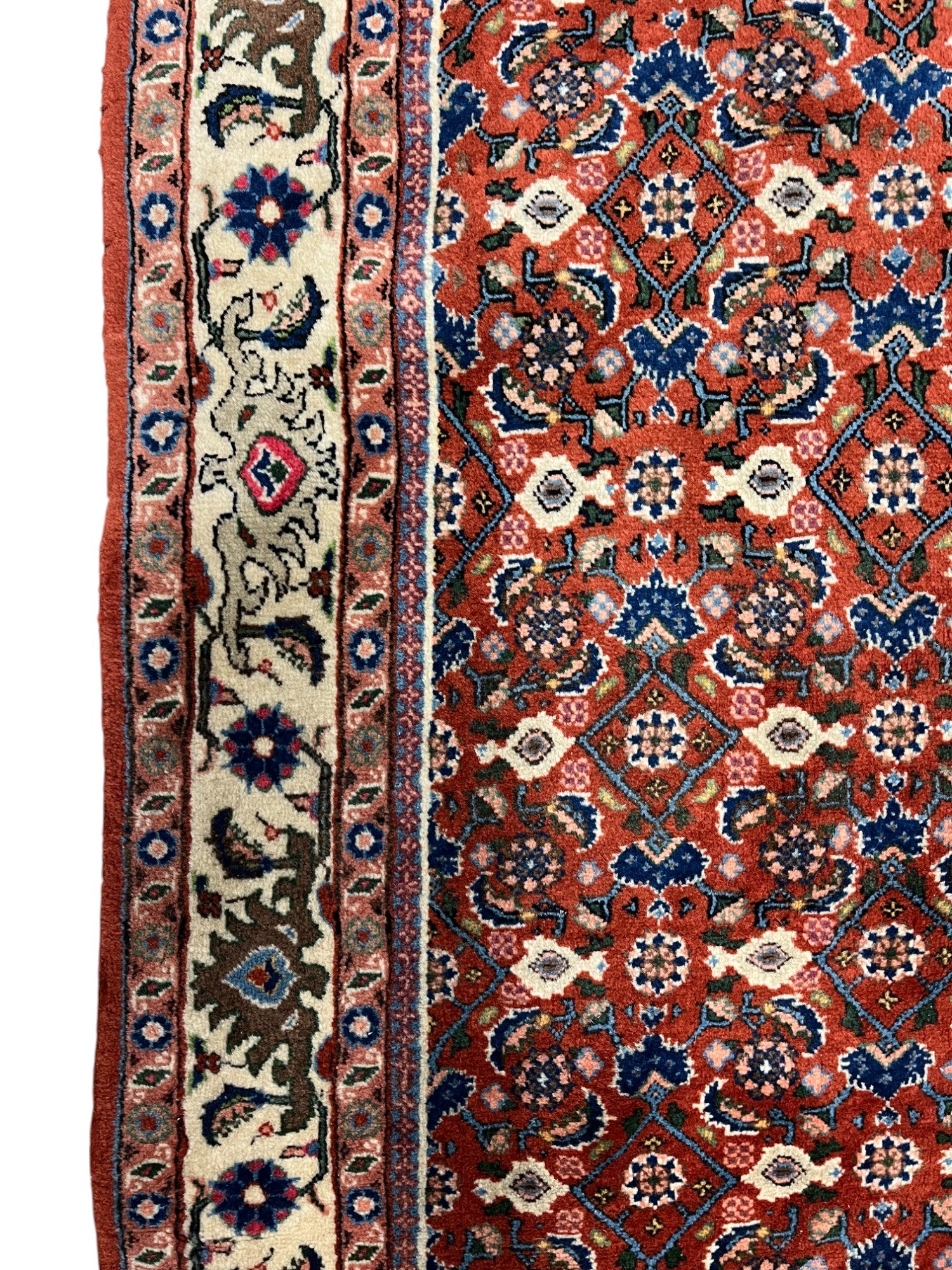 Bidjar Persian Vintage Hand Knotted Wool Rug - 185 x 100 cm