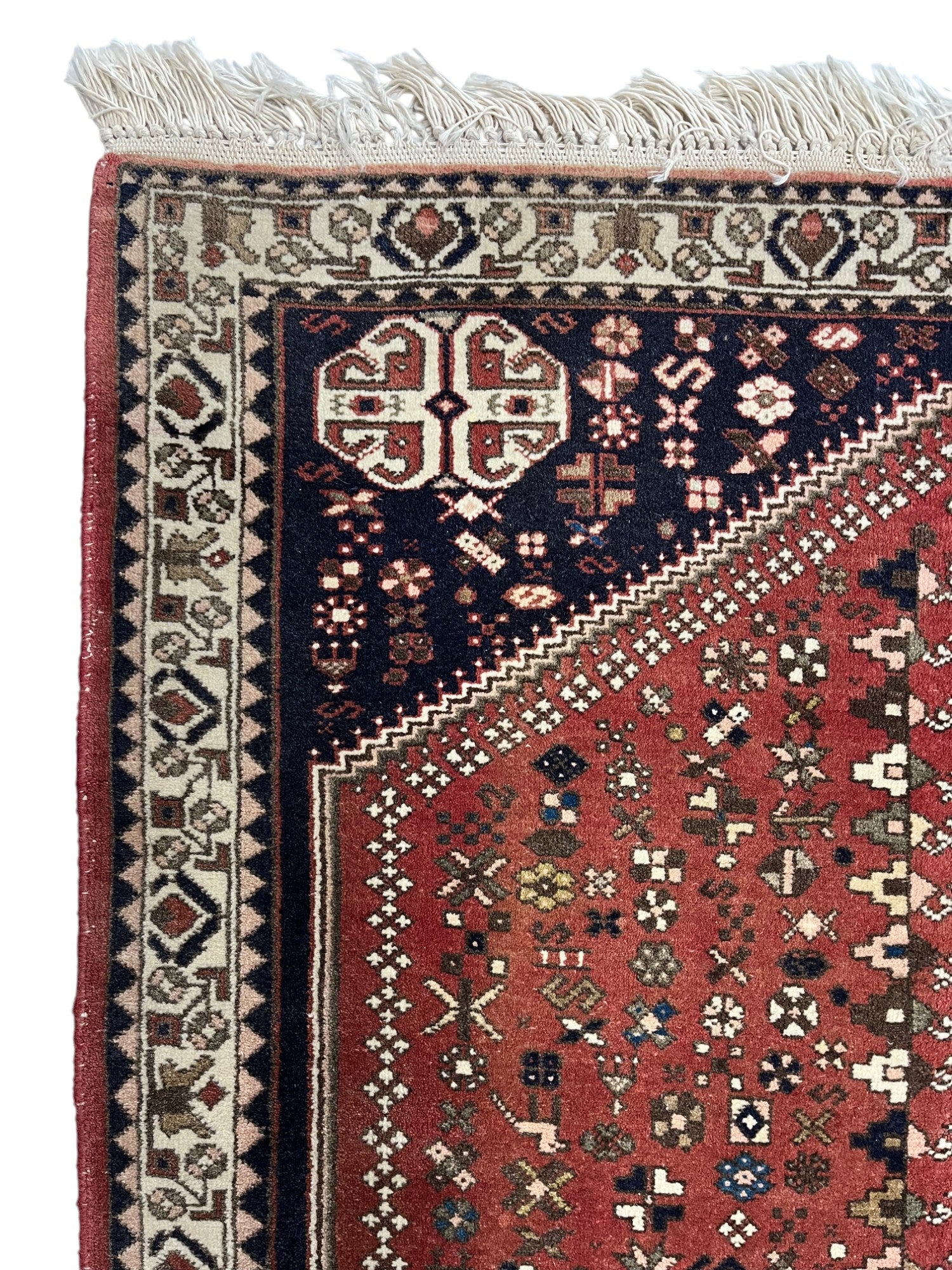 Yalamah Persian Vintage Hand Knotted Wool Rug - 160 x 105 cm