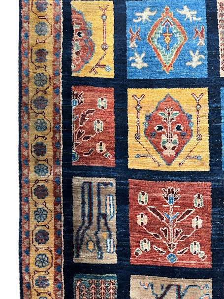 Gabbeh Persian Vintage Hand Knotted Wool Rug - 160 x 110 cm