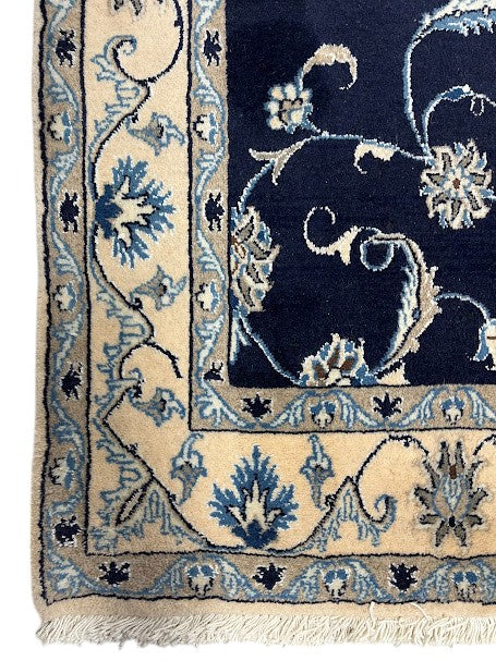 Nain Persian Vintage Hand Knotted Wool Rug - 160 x 120 cm