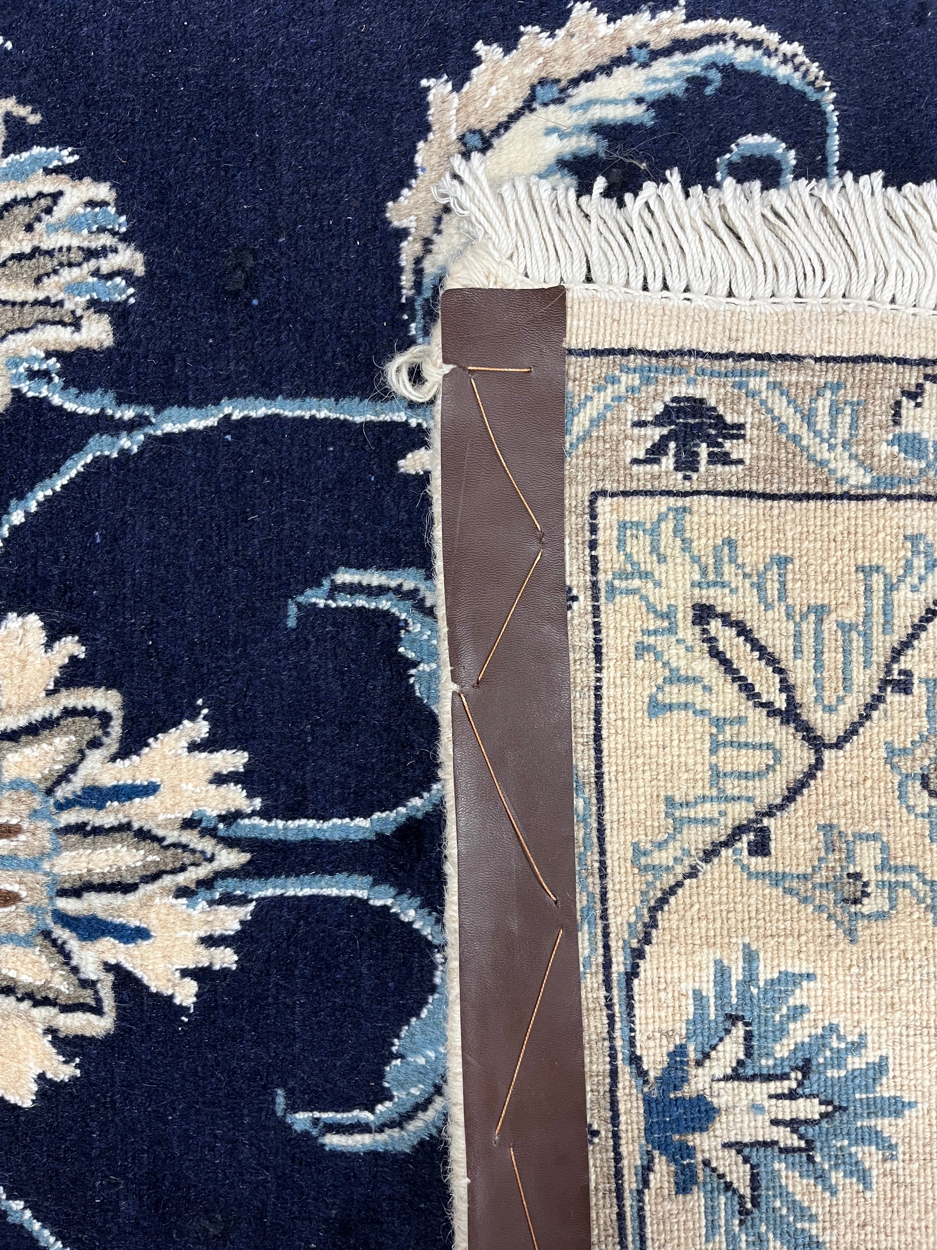 Nain Persian Vintage Hand Knotted Wool Rug - 160 x 120 cm