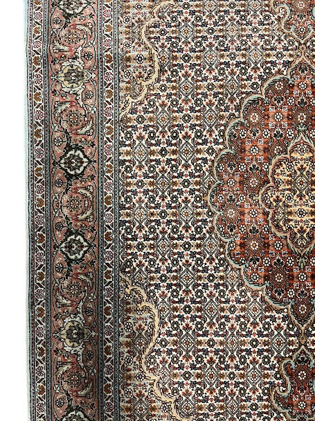 Tabriz Persian Vintage Hand Knotted Wool Rug - 150 x 100 cm