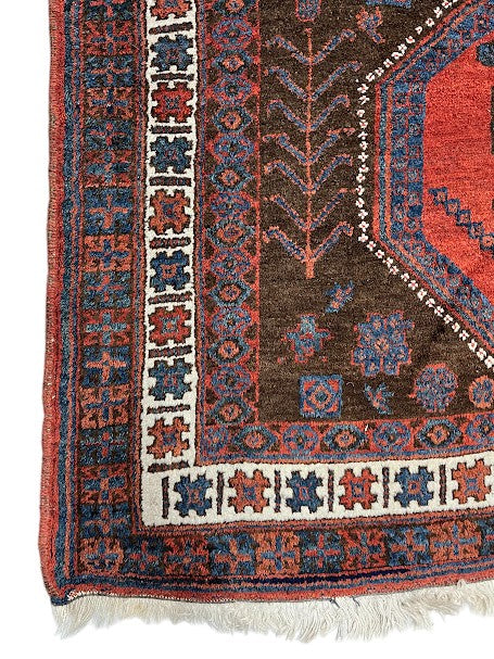 Lori Persian  Vintage Hand Knotted Wool Rug - 180 x 120 cm