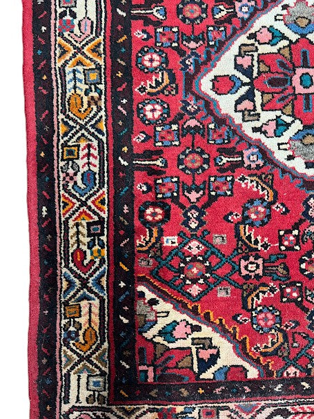 Hamadan Persian Vintage Hand Knotted Wool Rug - 150 x 100 cm