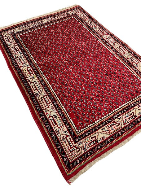 Saruk Persian Vintage Hand Knotted Wool Rug - 160 x 110 cm