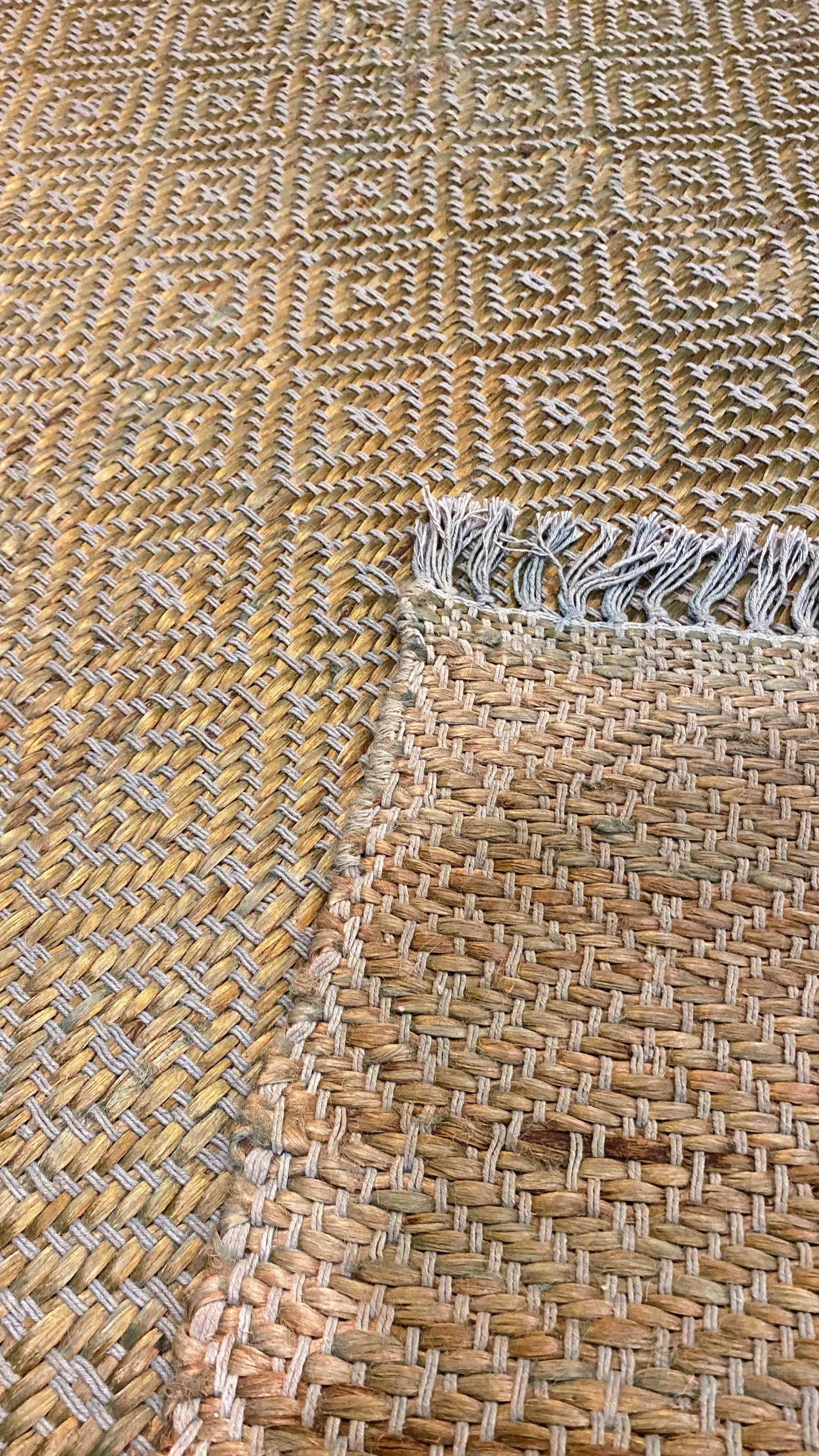 Flatweave Overdyed Jute Rug - 207 × 165 cm