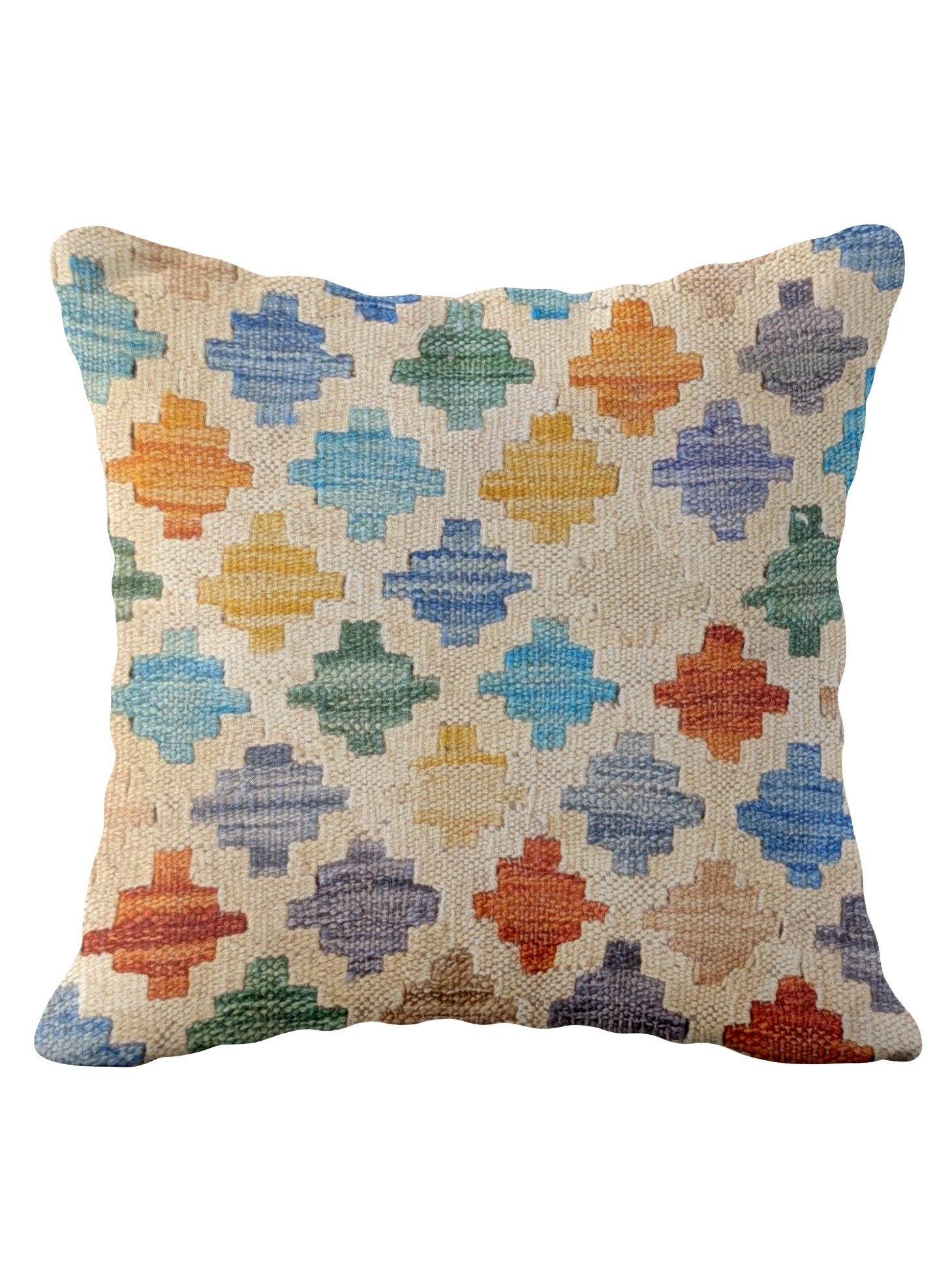 Afghan Kilim Cushion Cover - 46 x 46 cm