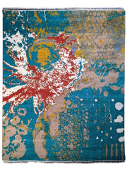 Modern Chobi Silk & Wool Rug - Size: 304 × 243 cm