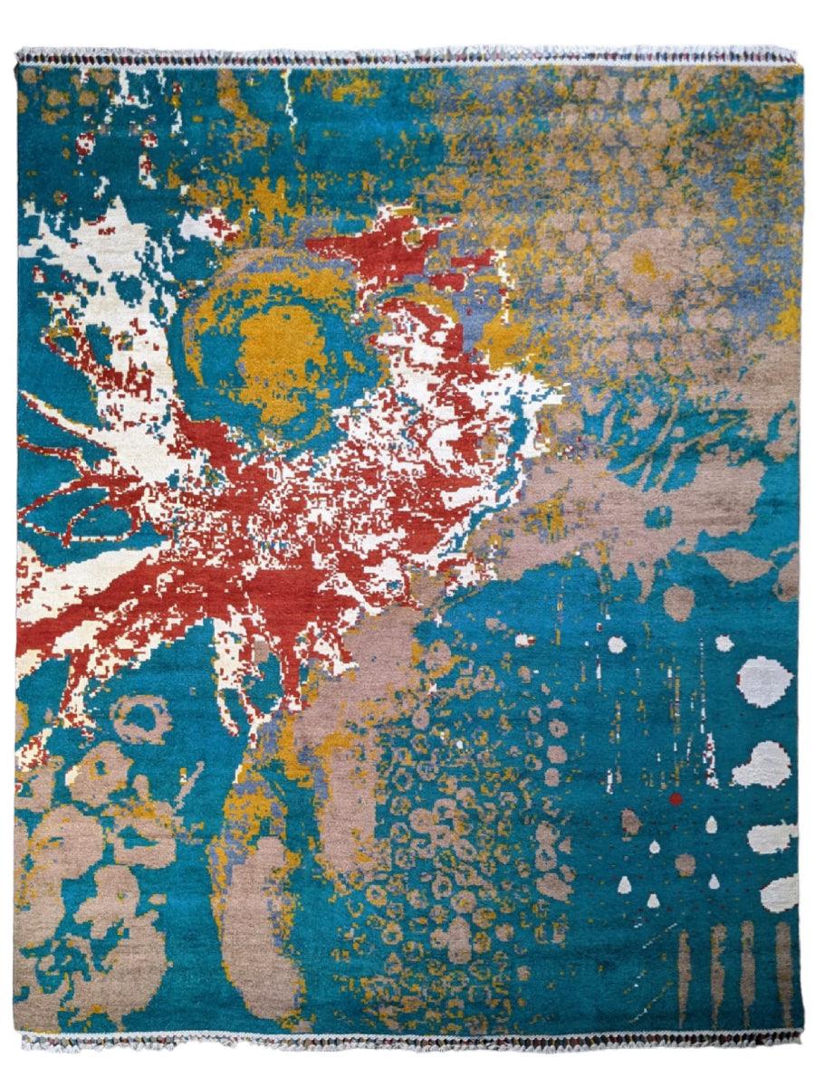 Modern Chobi Silk & Wool Rug - Size: 304 × 243 cm