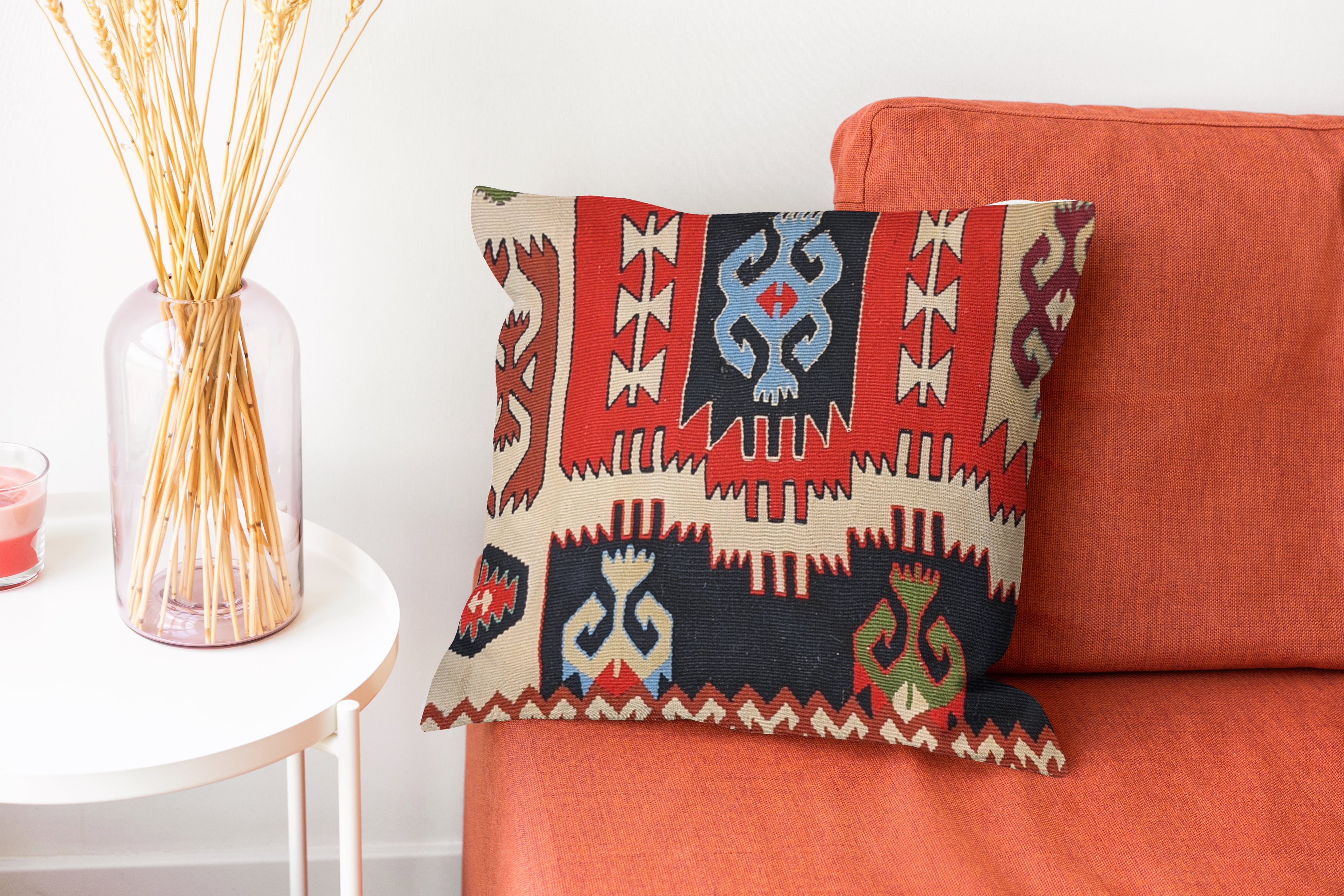 Turkish Kilim Cushion Cover - 45 x 45 cm