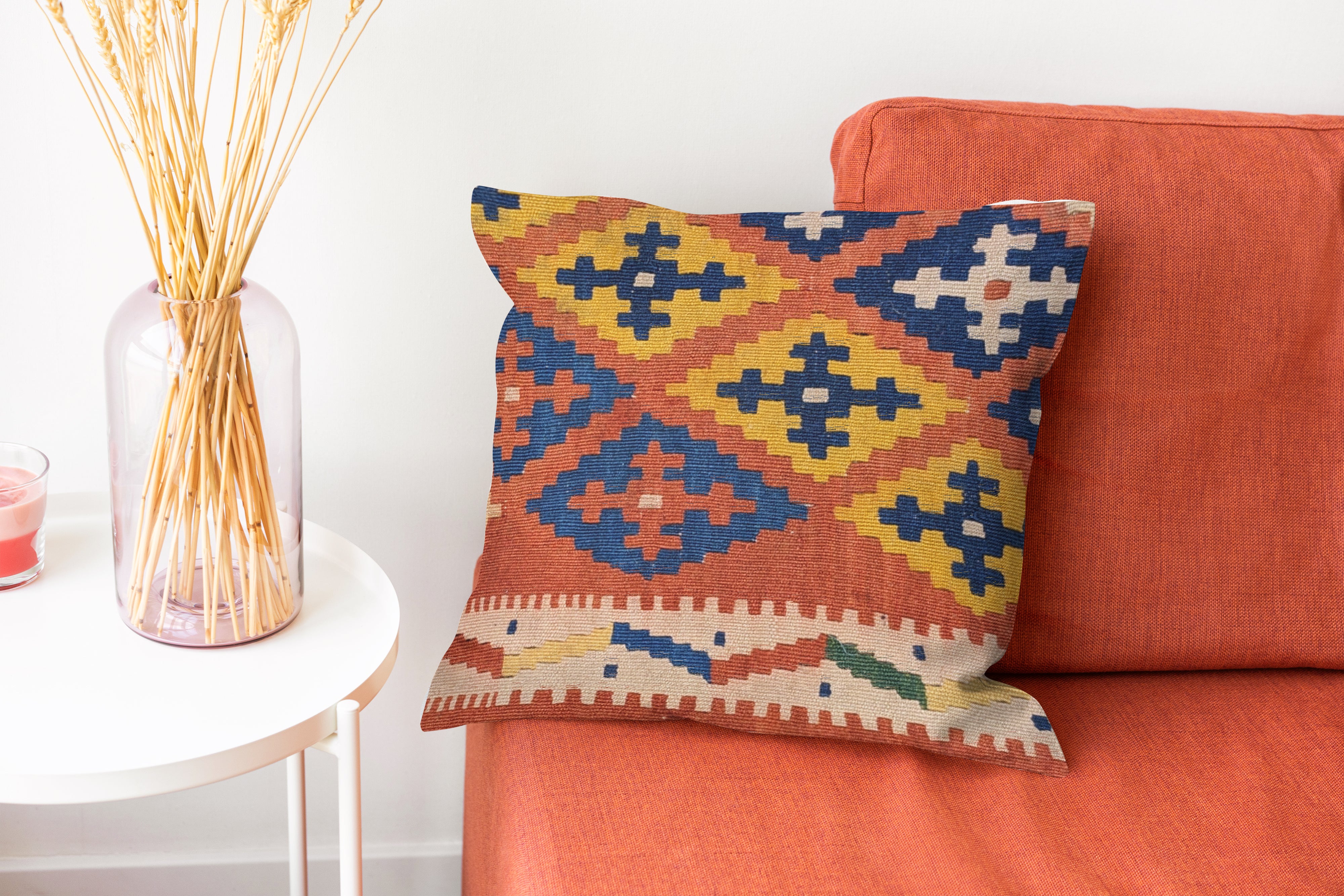 Turkish Kilim Cushion Cover - 42 x 40 cm