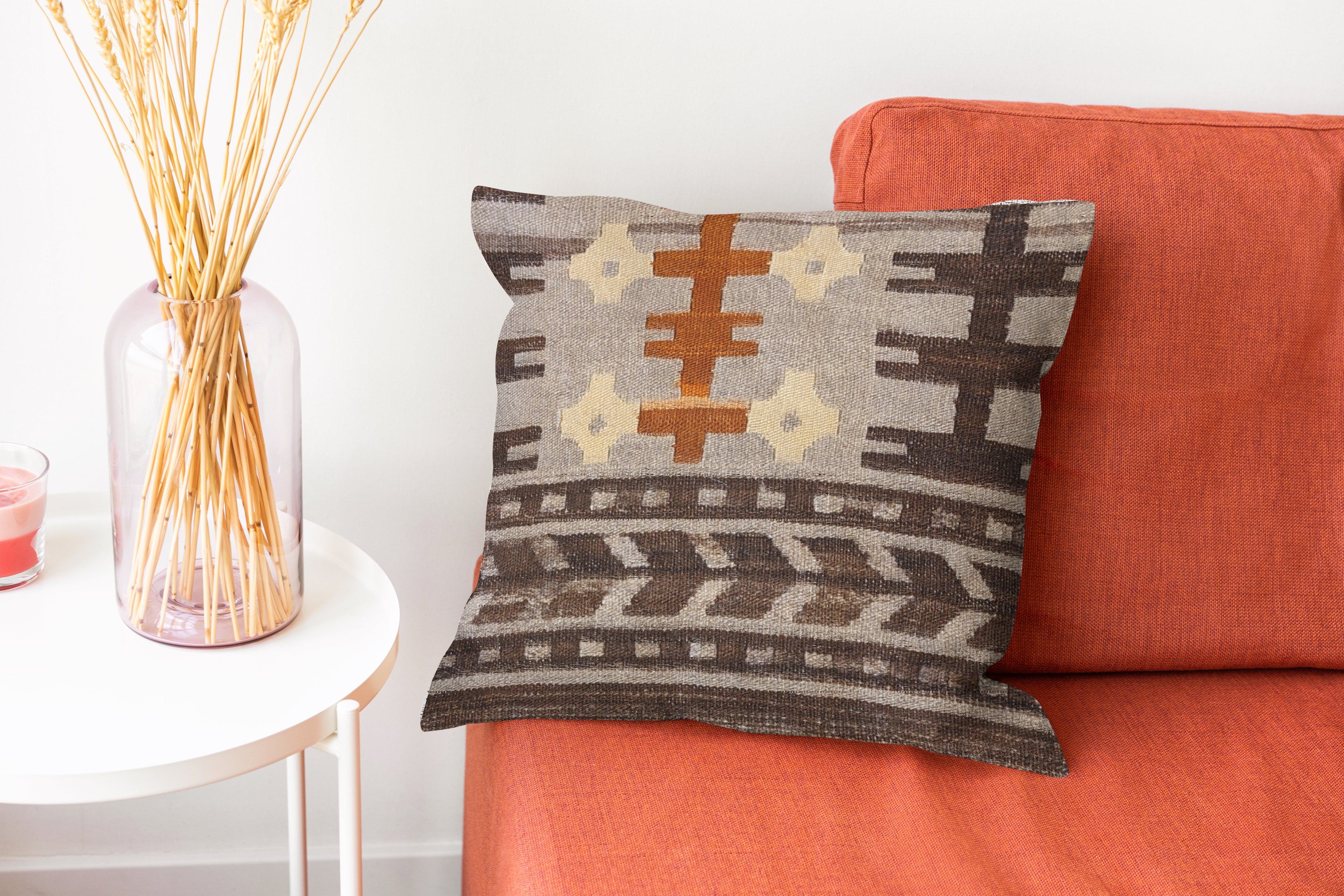 Turkish Kilim Cushion Cover - 50 x 46 cm