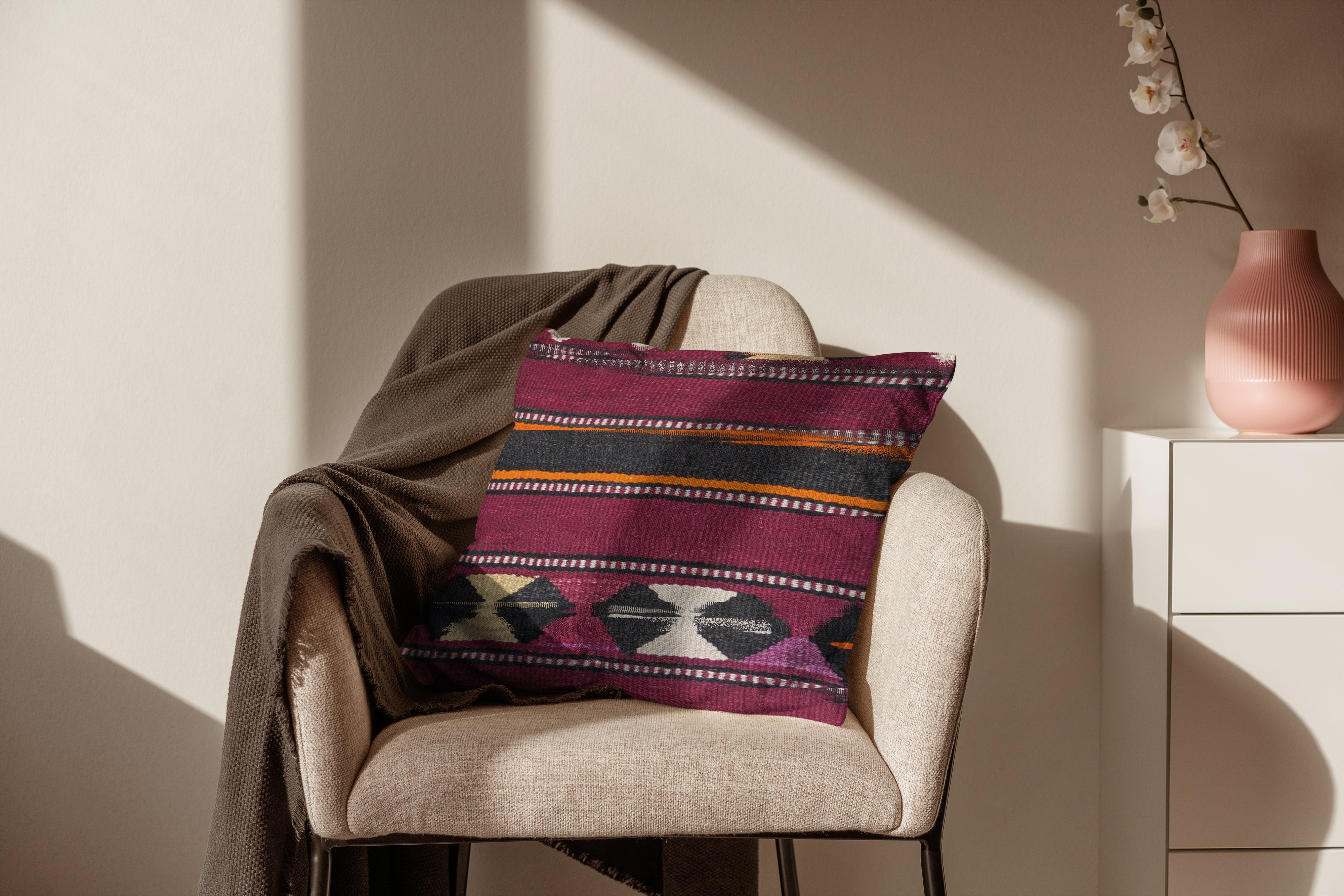 Turkish Kilim Cushion Cover - 42 x 40 cm