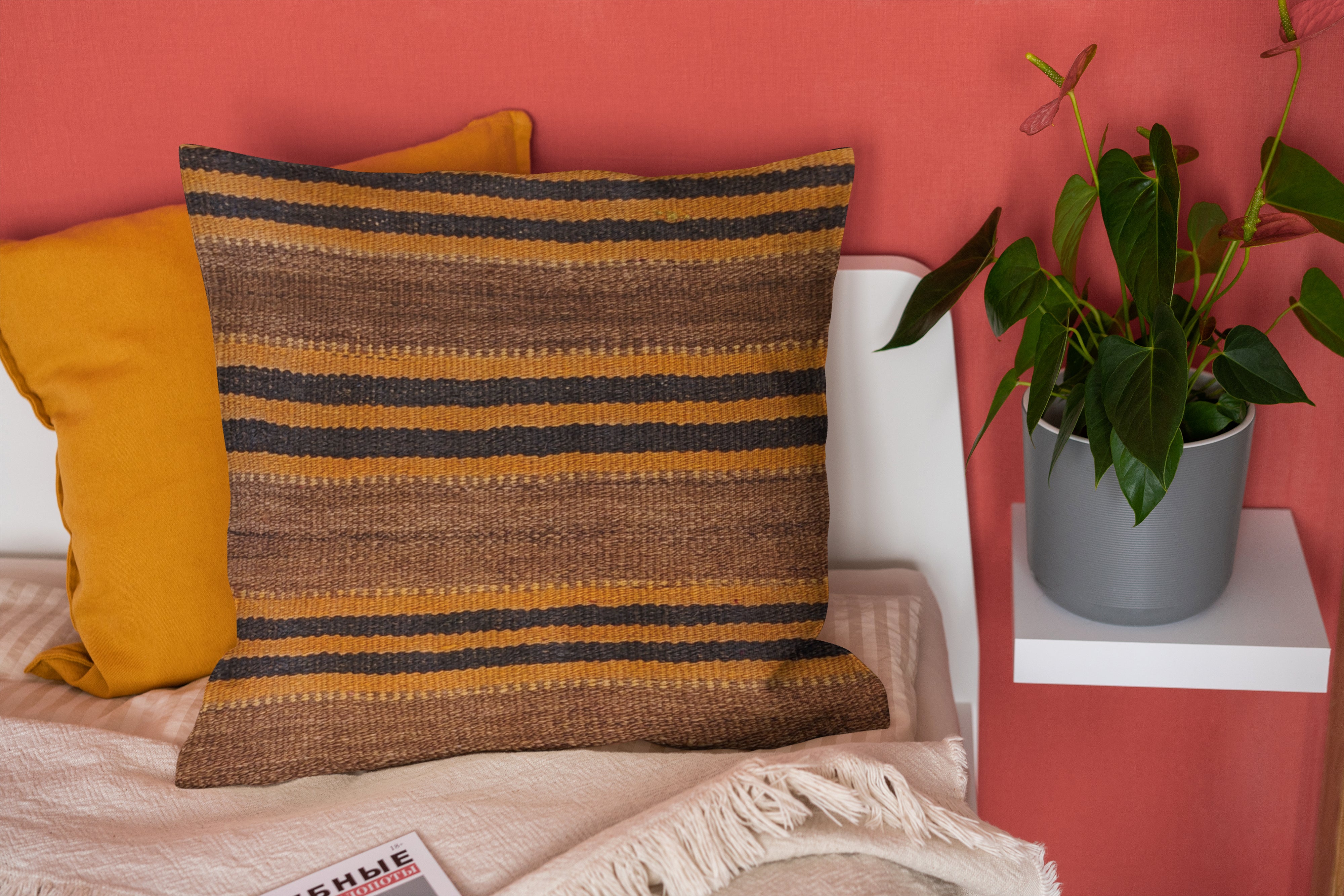 Turkish Kilim Cushion Cover - 50 x 50 cm