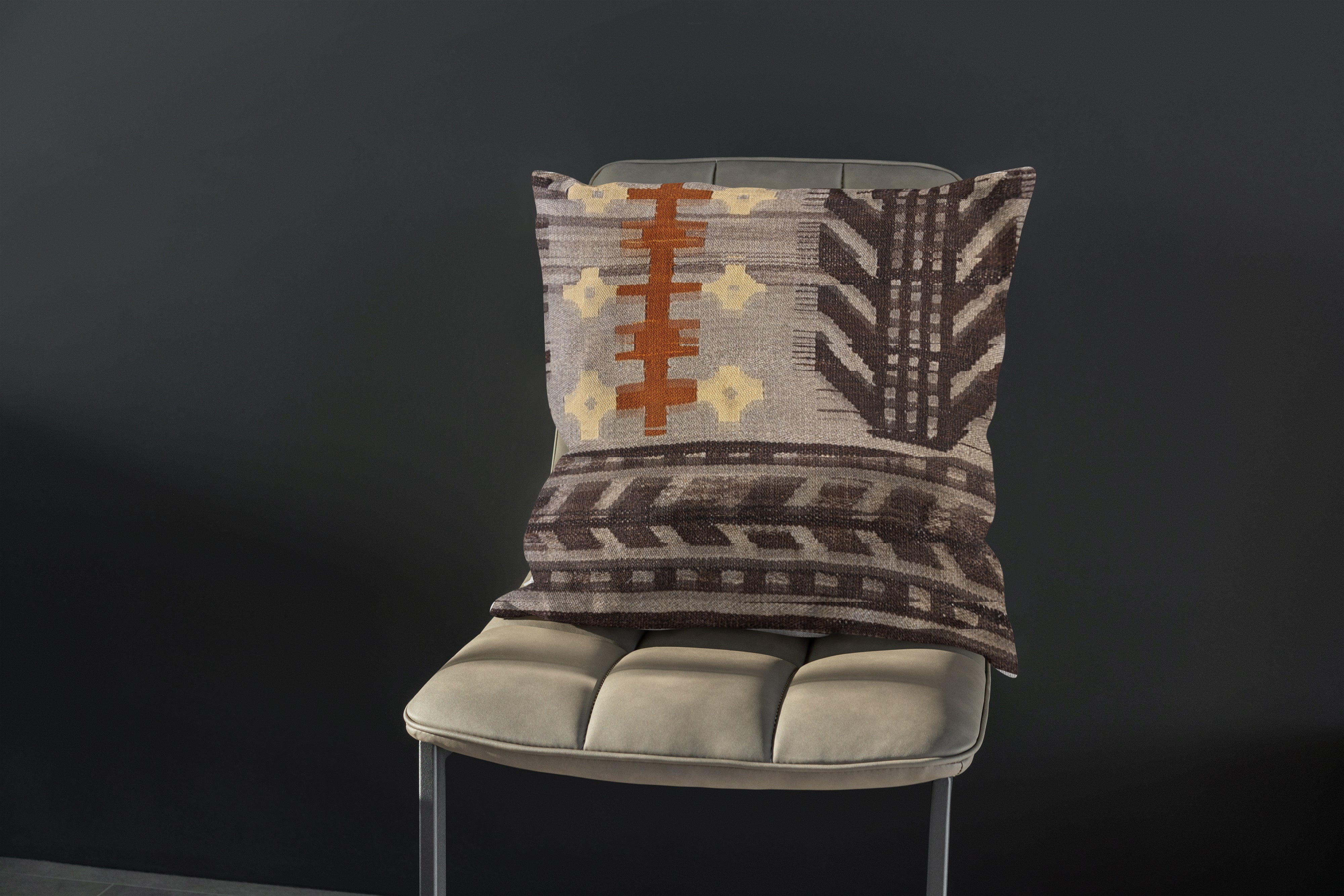 Turkish Kilim Cushion Cover - 55 x 52 cm